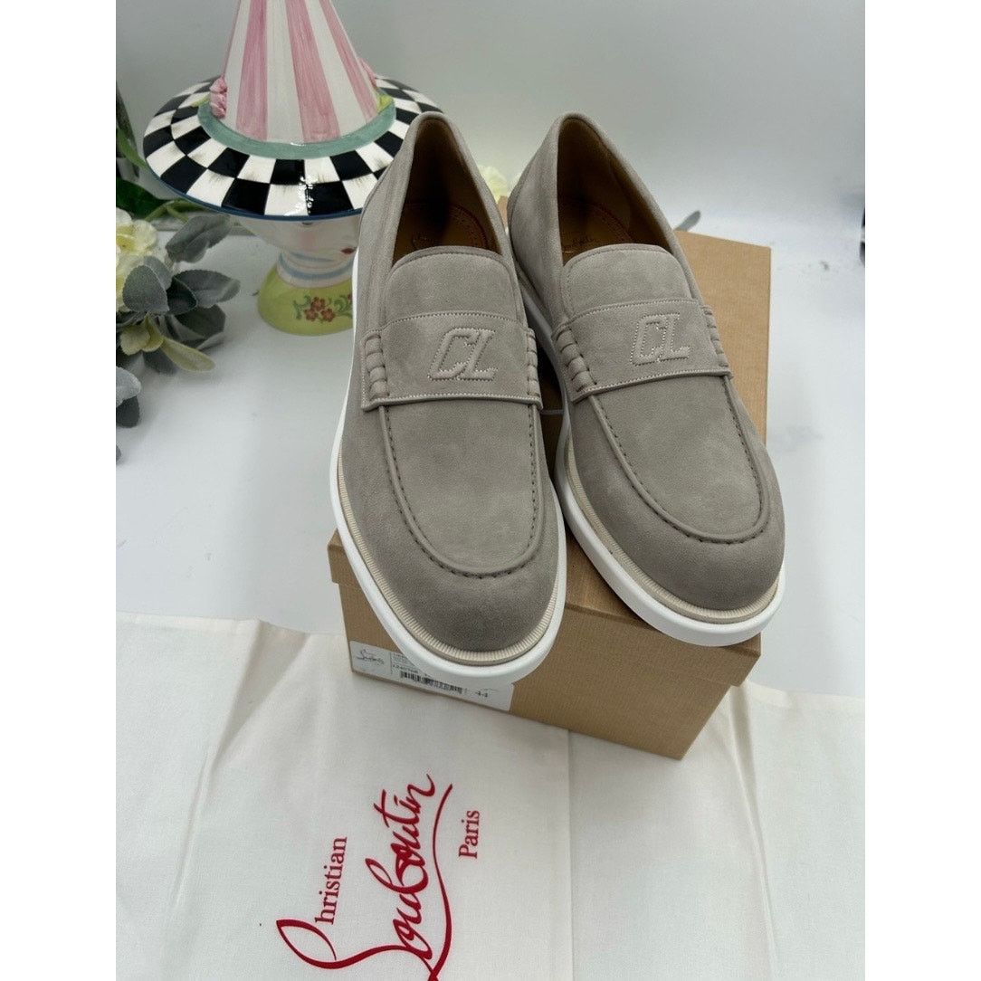 Christian Louboutin URBINO monogram suede loafer size 44 display picture 1