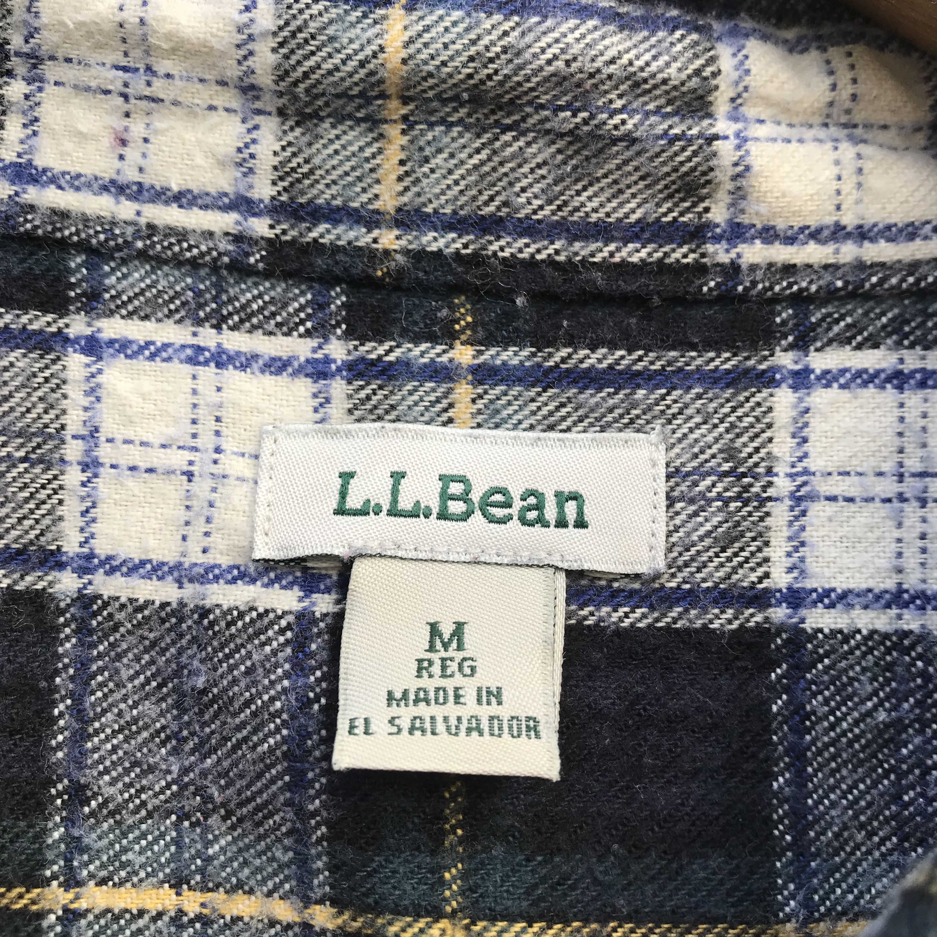 L.L. Bean Vintage LL Bean Flannel shirt plaid tartan green black Size US S / EU 44-46 / 1 - 3 Thumbnail