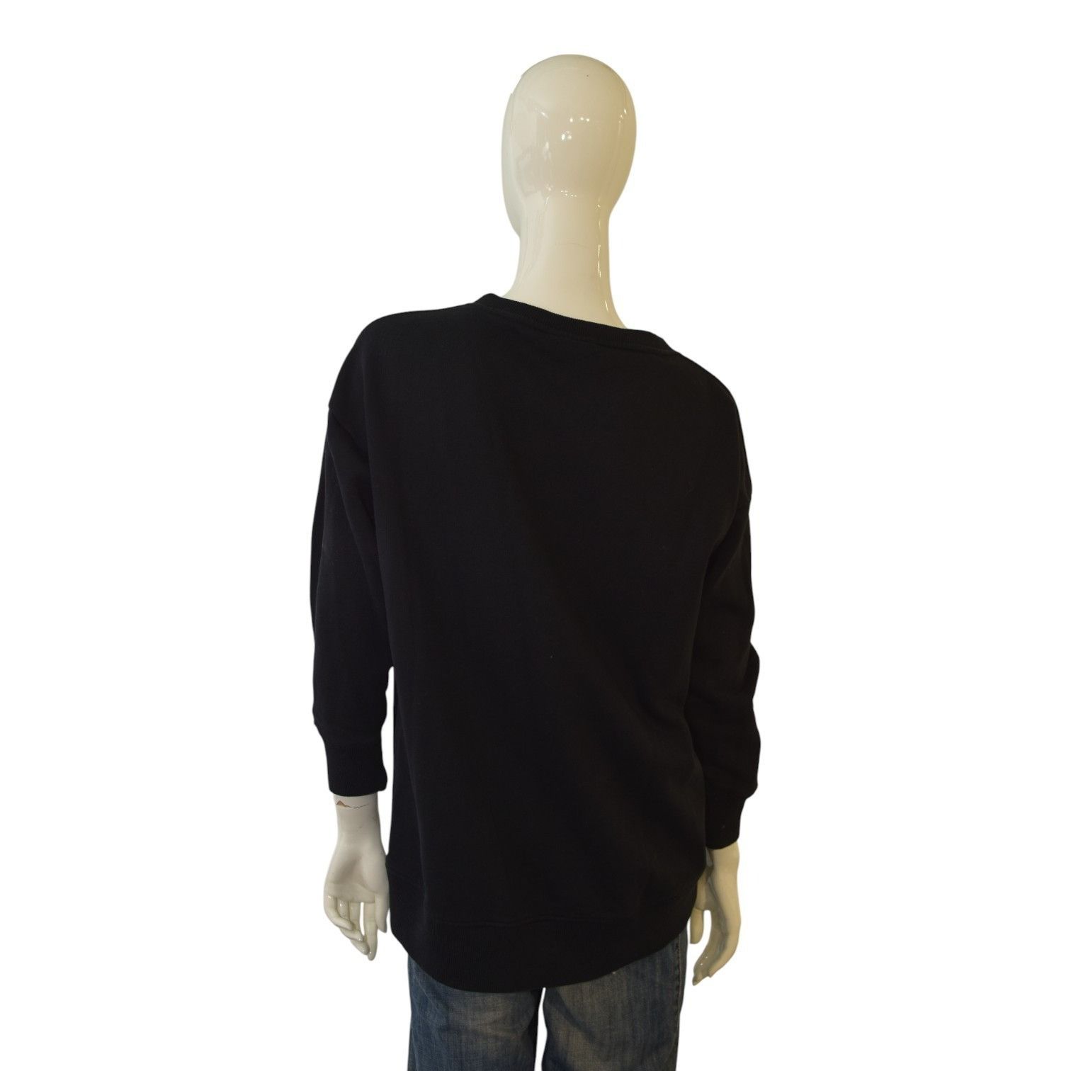 Courreges Courrèges Black Logo Sweatshirt Size 1 – Oversized Fit – Ico Size ONE SIZE - 2 Thumbnail