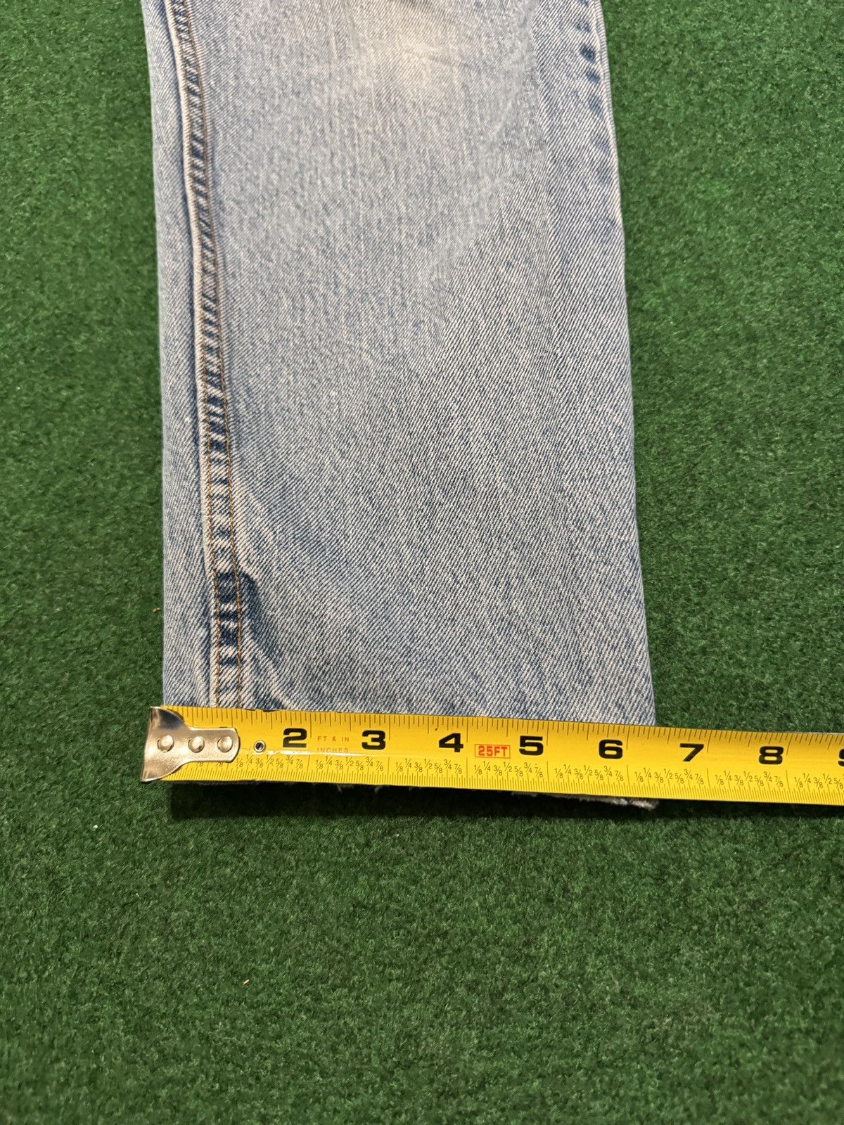 Levi's Vtg 90s Levi’s 550 Relaxed Fit USA Made Light Wash Jeans Size 31" - 8 Thumbnail
