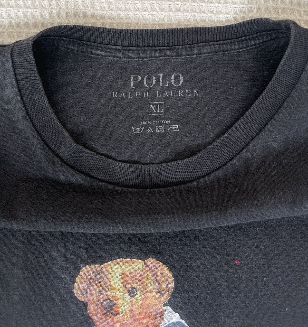 Polo Ralph Lauren Vintage 90s Sun Faded🔥POLO BEAR by RALPH LAUREN USA Logo Tee Size US XL / EU 56 / 4 - 10 Thumbnail