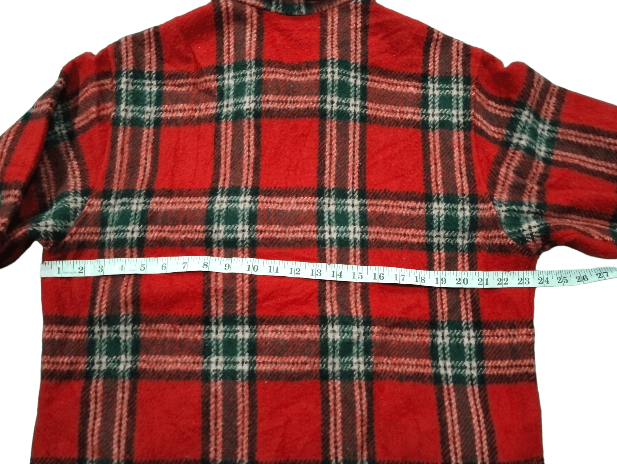 Oshkosh Oshkosh B Gosh Wool Red Tartan Zipper Jacket Size US L / EU 52-54 / 3 - 18 Thumbnail