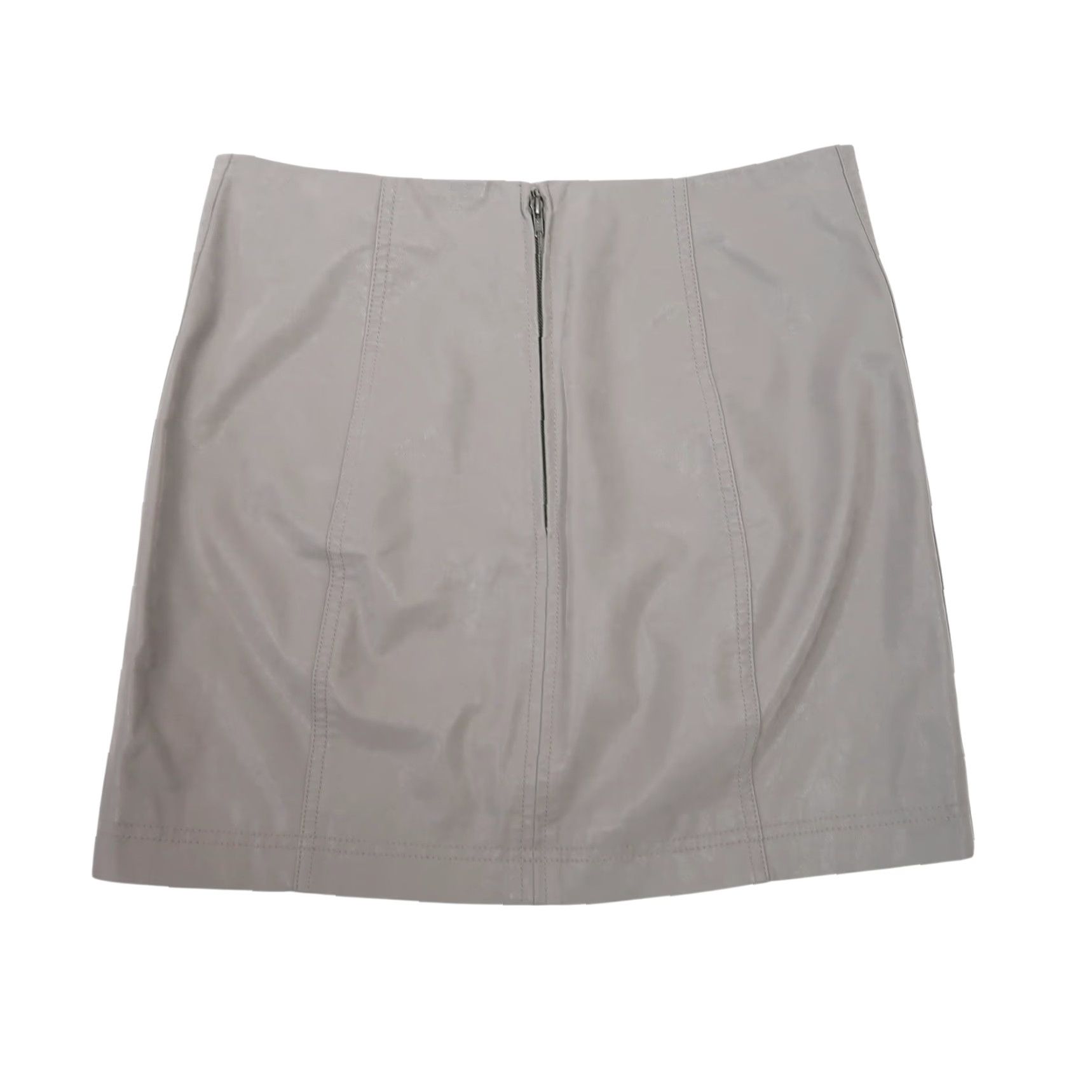 Free People **Light Grey Free People Faux Suede Mini Skirt Size 10** User: Light Grey Free People Faux Suede Mini Skirt Size 10 Size 32" / US 10 / IT 46 - 2 Thumbnail