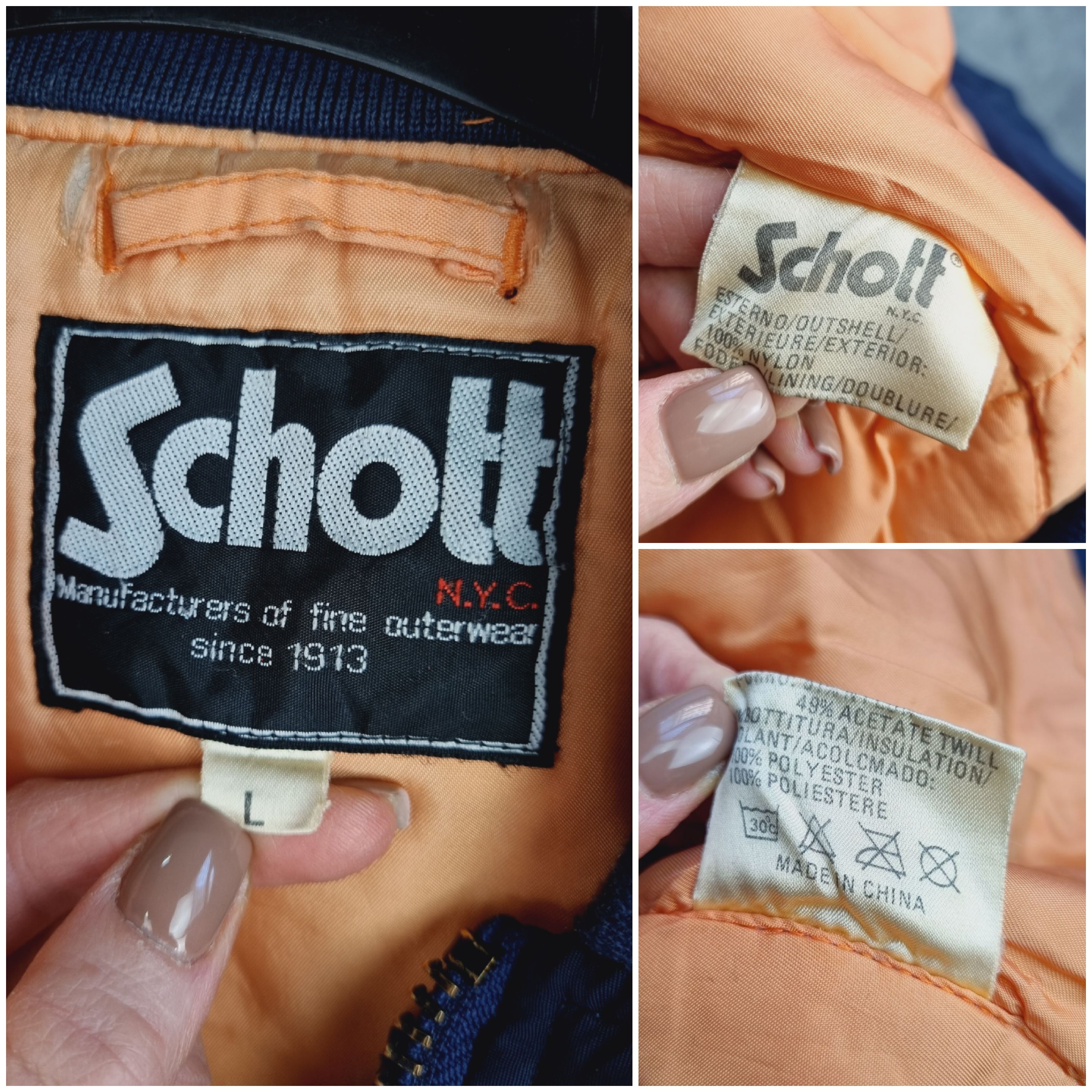 Schott × Seditionaries × Vintage 90s Schott Aviator Destroyed Bomber Size US L / EU 52-54 / 3 - 8 Thumbnail