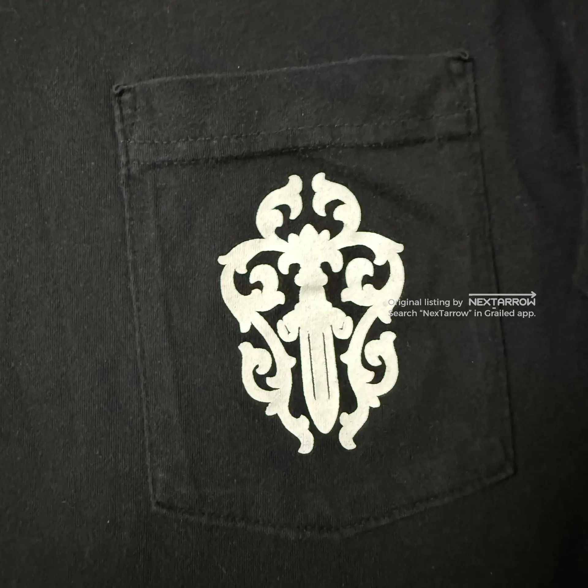 Chrome Hearts Dagger Longsleeve T M in Black, Men's — image 3 of 6