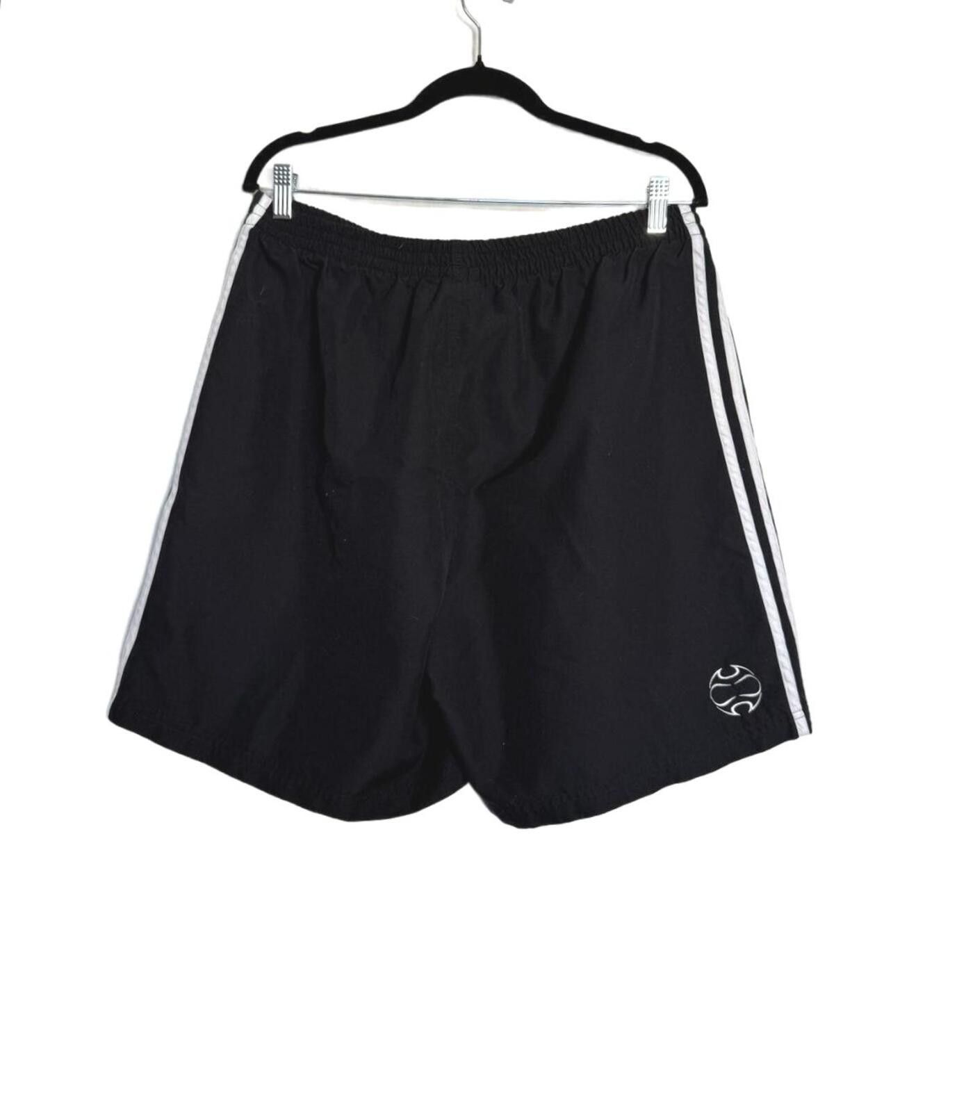 Adidas Adidas Black Athletic Shorts with White Accents XL Size US 36 / EU 52 - 2 Thumbnail