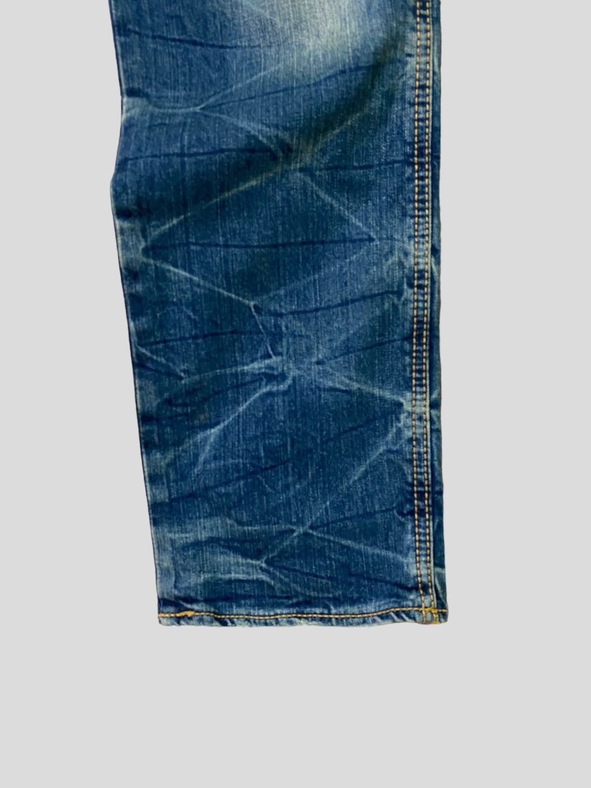 Hysteric Glamour × Japanese Brand × Vintage VINTAGE CO & LU YELLOW EMBROIDERED SPELL OUT DENIM JEANS Size US 30 / EU 46 - 7 Thumbnail