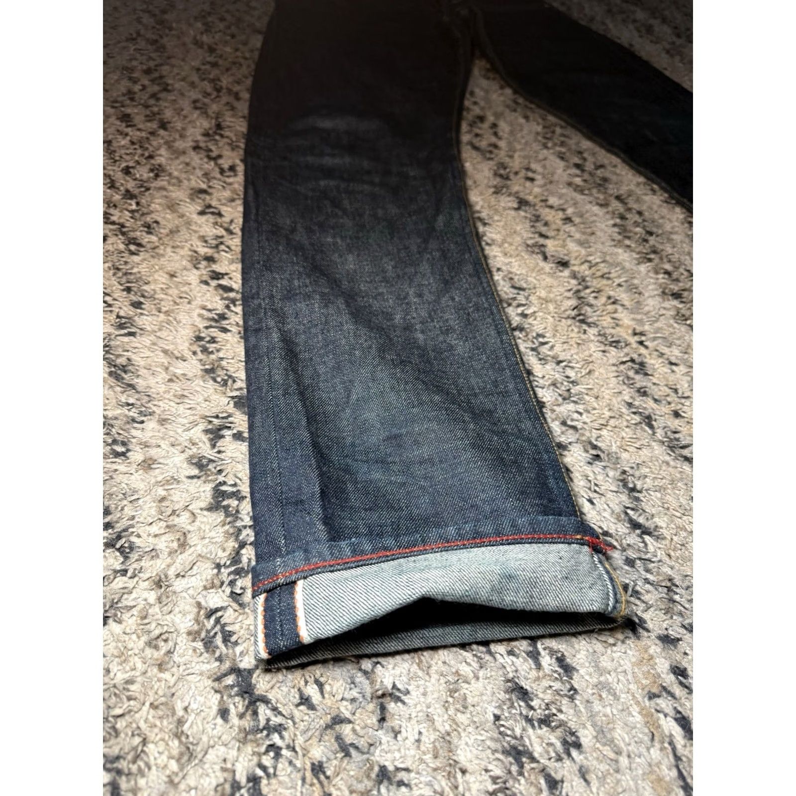 Gustin GUSTIN Jeans 32x34.5 Dark Blue #75 Japanese Selvedge Denim Slim 116699 Mens Regular Blue Size US 32 / EU 48 - 2 Thumbnail