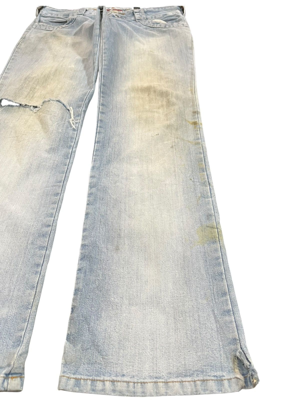 Vintage Vintage Eqoos Faded Buckle Belt Denim Size US 33 - 4 Thumbnail