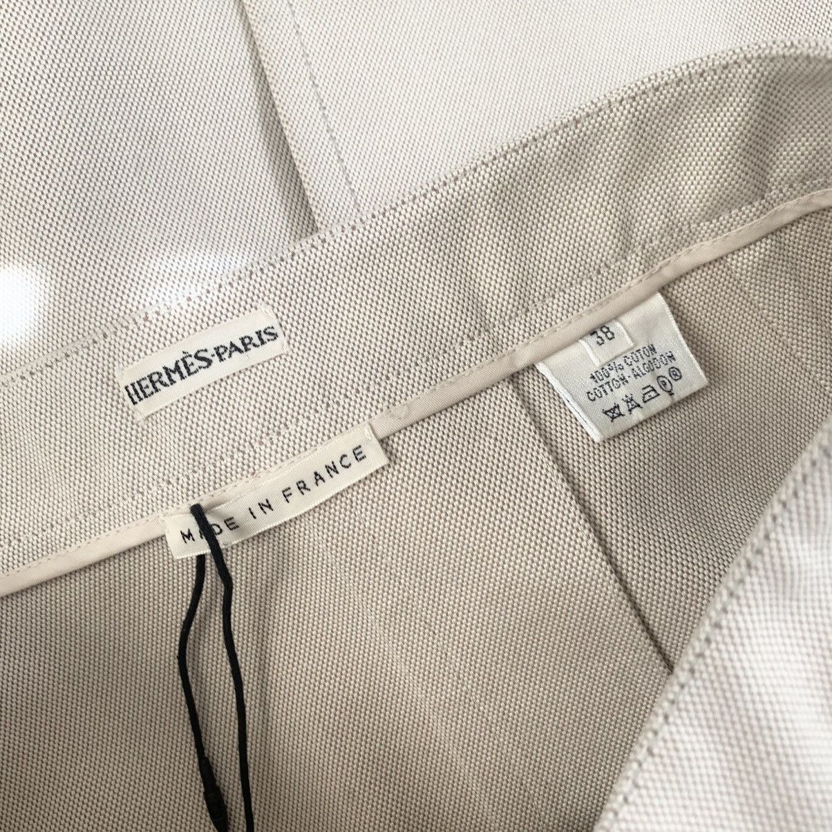 Hermes Hermes cotton weave skirt double side zipper Size 26" / US 2 / IT 38 - 15 Thumbnail