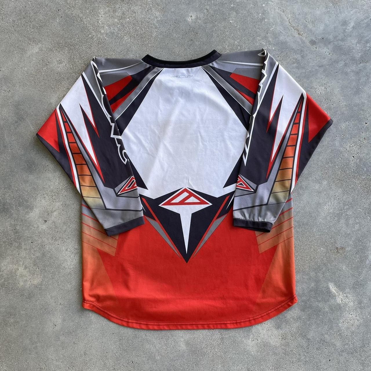 Japanese Brand × Vintage Crazy vintage baggy Y2K punk motocross racing rave jersey Size US XL / EU 56 / 4 - 5 Thumbnail