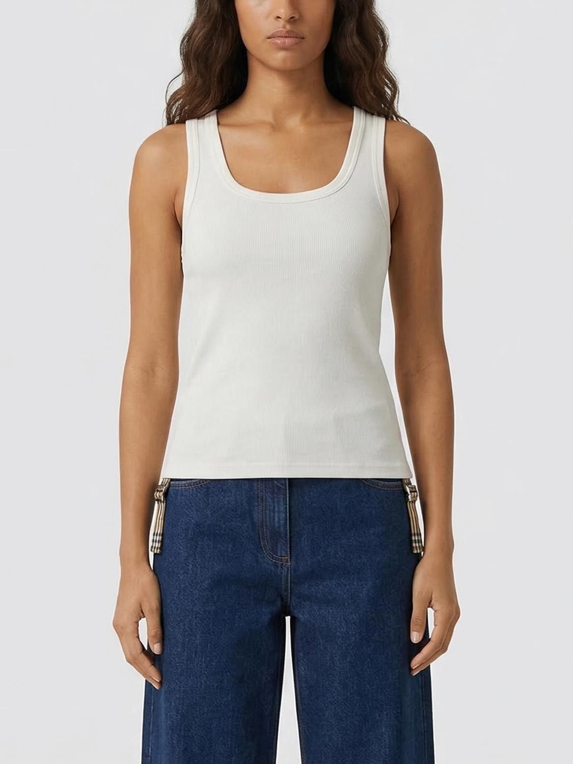 Burberry Burberry T-Shirt Woman White Size XS / US 0-2 / IT 36-38 - 1 Thumbnail