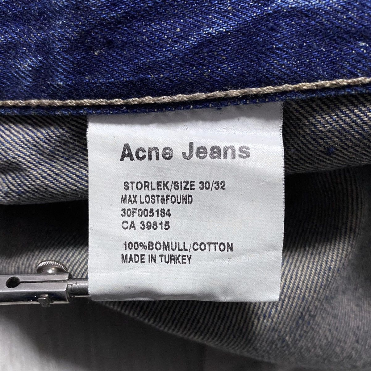 Acne Studios Acne Action Jeans Max Lost&Found Washed Stitched Dyed Jeans Size US 30 / EU 46 - 22 Thumbnail