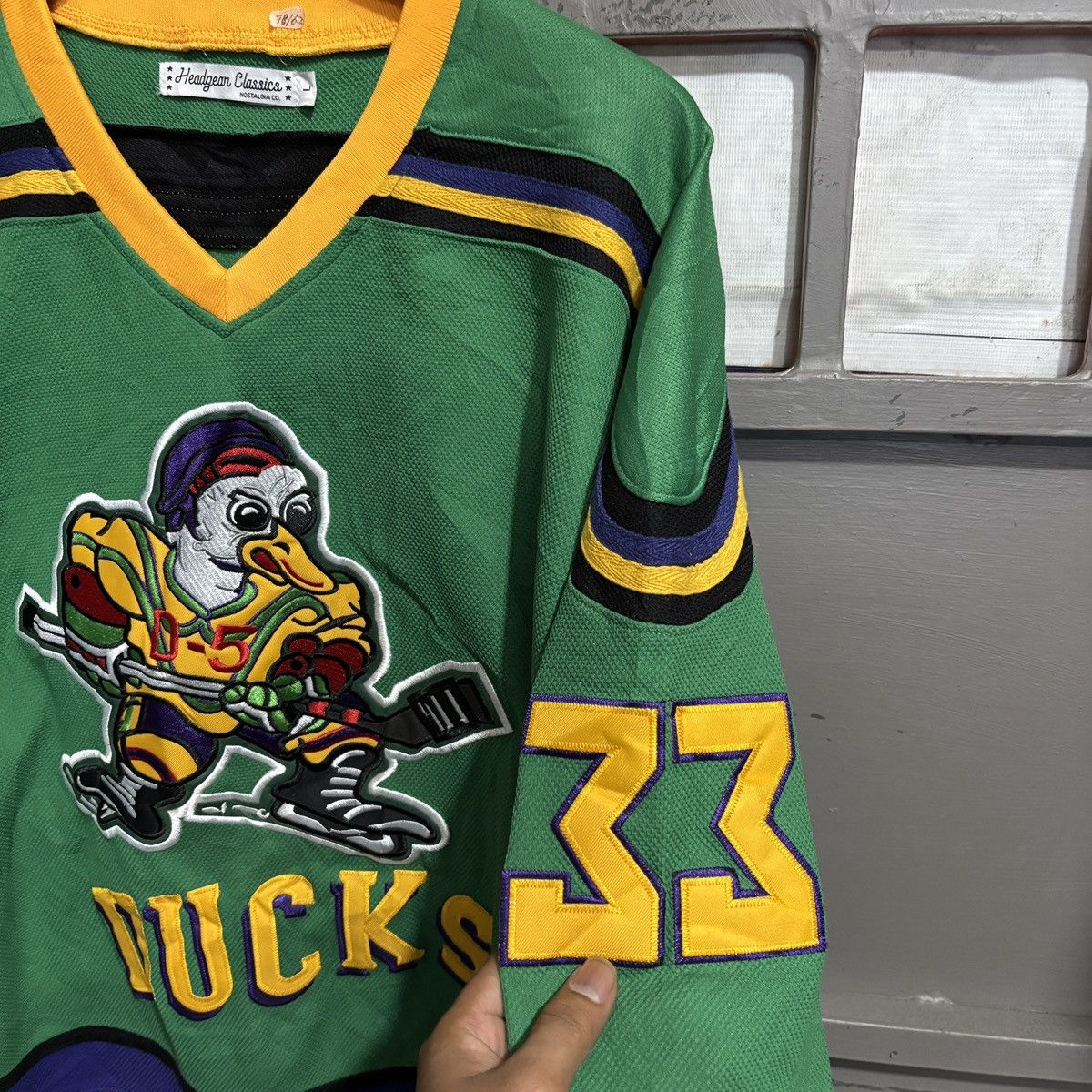 Japanese Brand GOLDBERG From The Mighty Ducks Movie Jersey Hockey Jersey Size US XL / EU 56 / 4 - 9 Thumbnail