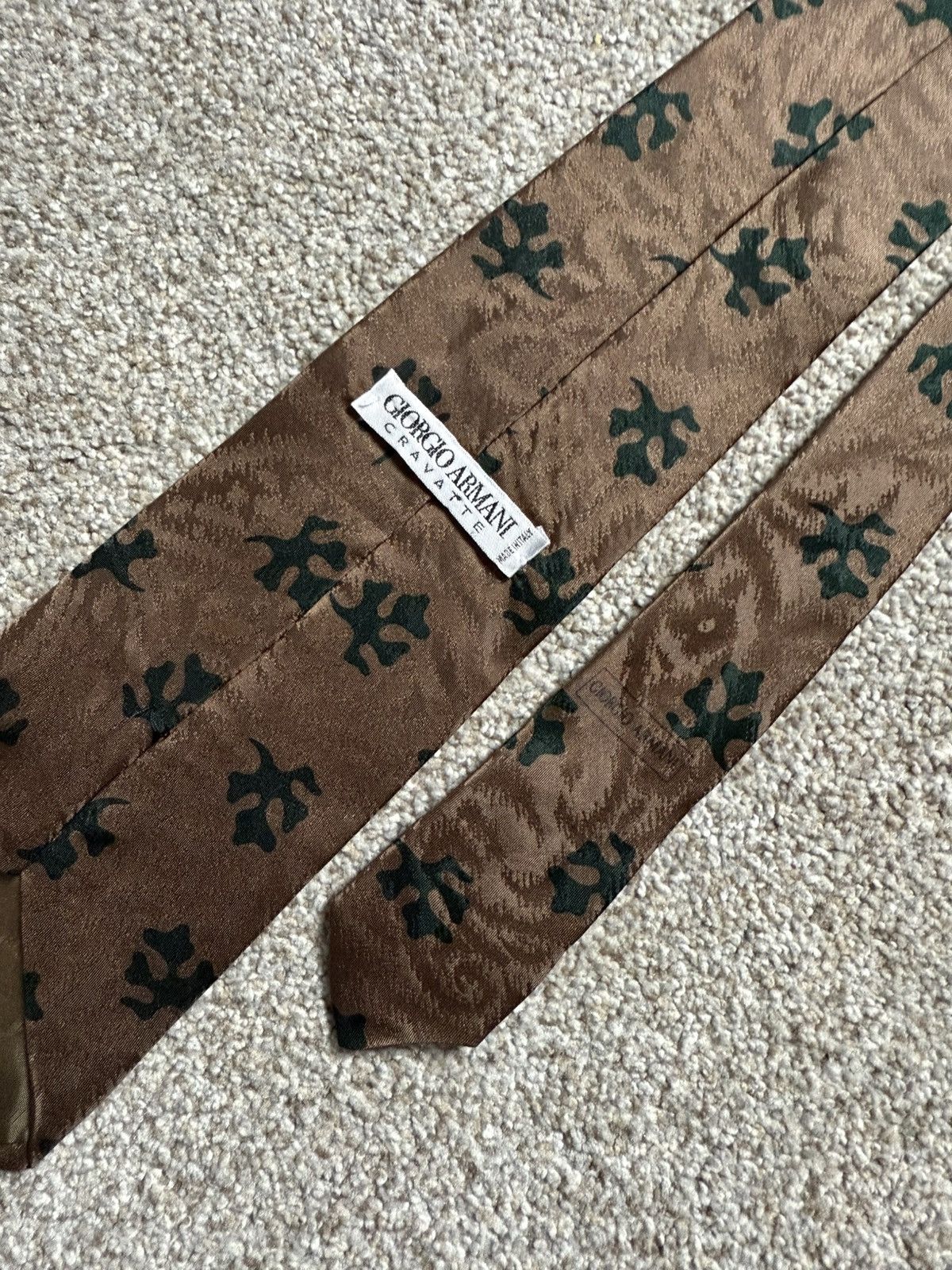 Giorgio Armani Giorgio Armani Cravatte Pure Silk Necktie Size ONE SIZE - 1 Thumbnail