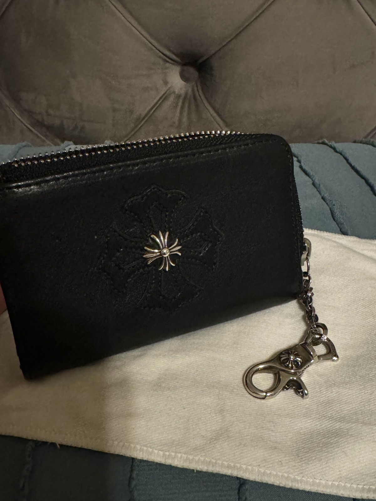 Chrome hearts wallet with chain