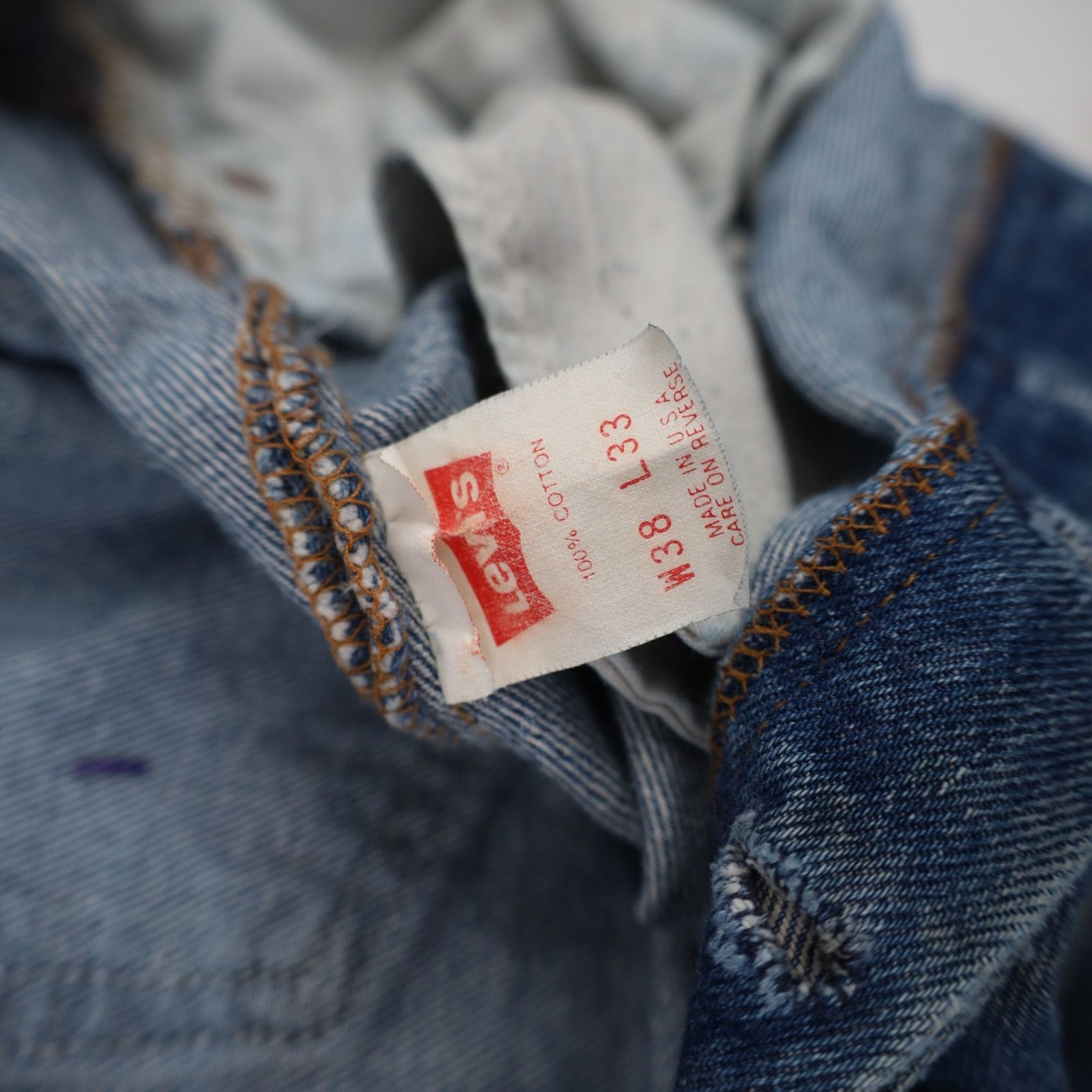 Levi's × Vintage Vintage Distressed Levis 501xx USA Made Denim Jeans Size US 38 / EU 54 - 7 Thumbnail