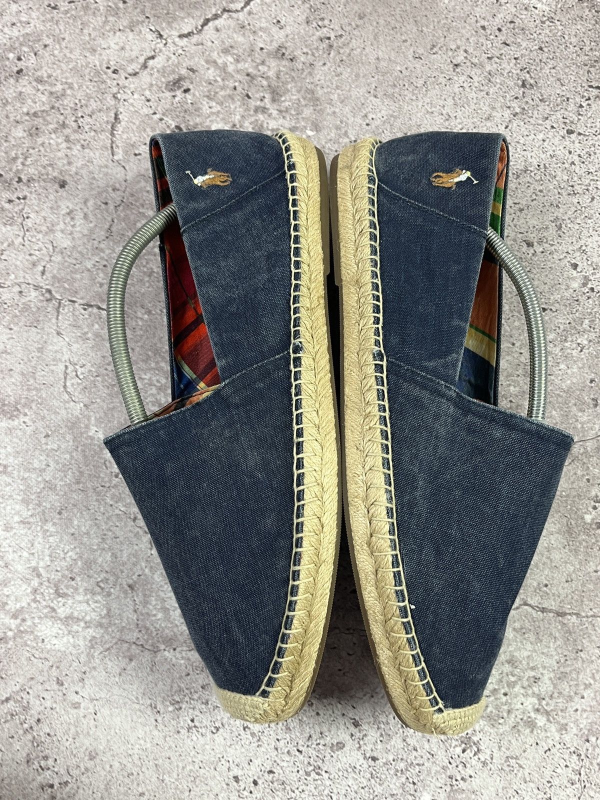Polo Ralph Lauren Navy Canvas Espadrille Slip On Shoes US15EU48 Summer Loafers Size US 15 / EU 48 - 5 Thumbnail