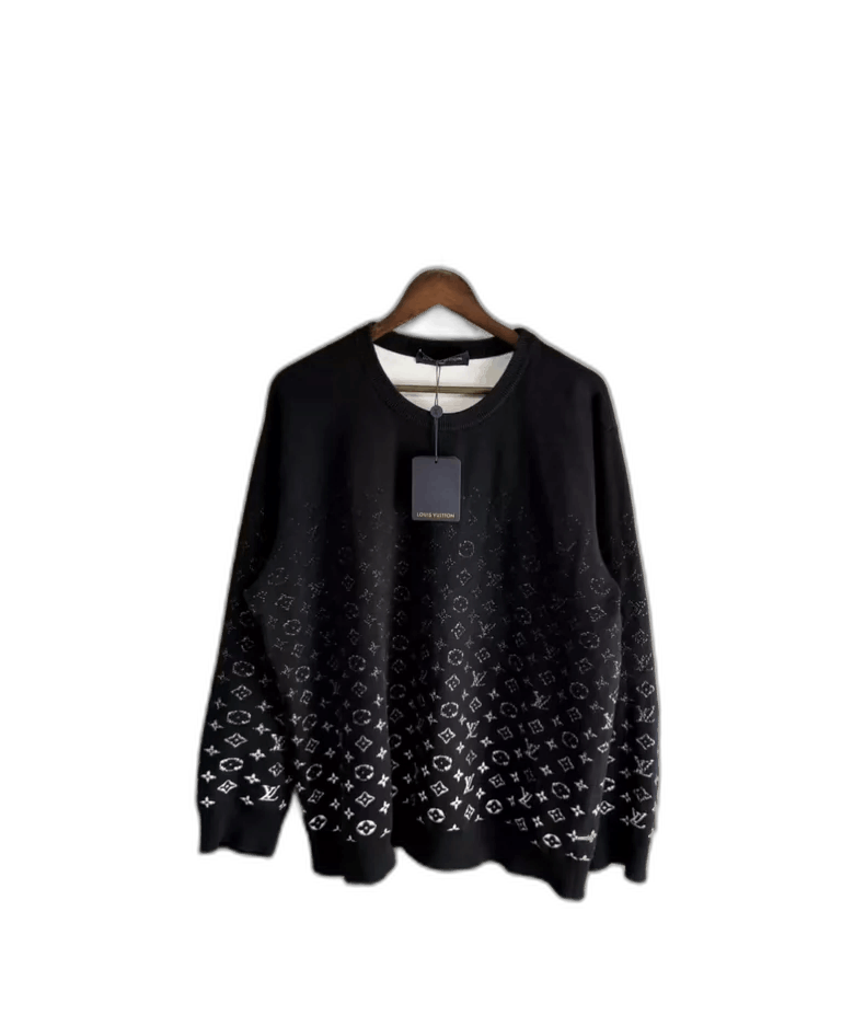 Louis Vuitton Louis Vuitton Black and White Knit Sweater-yf Size US XXL / EU 58 / 5 - 1 Thumbnail