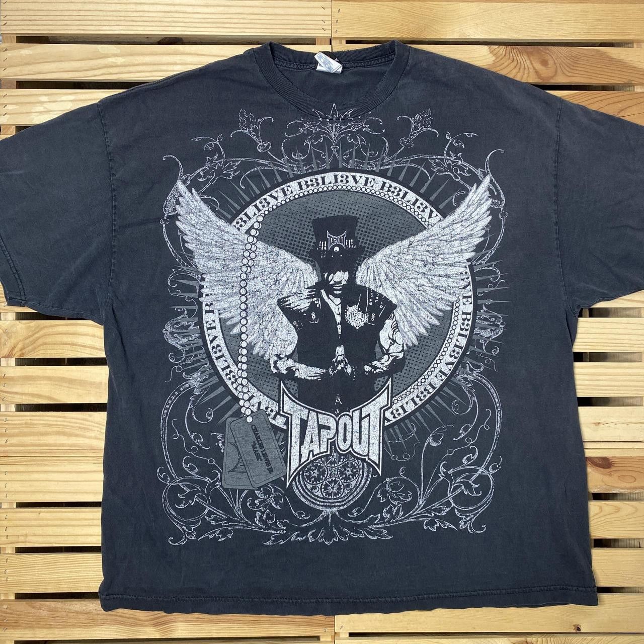 Tapout Vintage Tapout x Charles Lewis Jr. Black MMA Tee Size 3XL Size US XXL / EU 58 / 5 - 1 Thumbnail