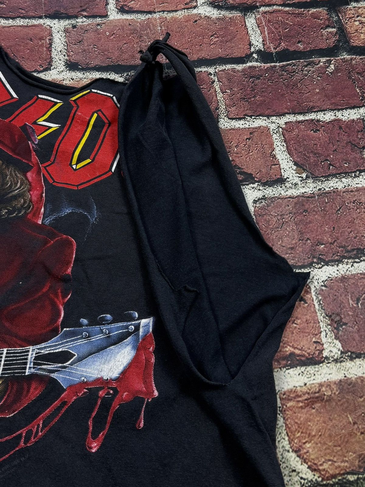 Brockum Vintage ACDC 90s Ballbreaker Band Tee Chopped Sleeves Size US XL / EU 56 / 4 - 10 Thumbnail