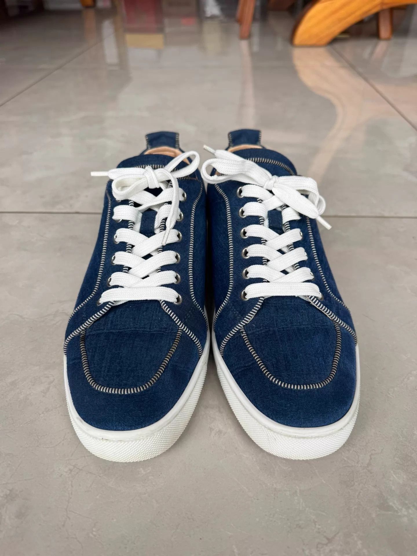 Christian Louboutin CL men's 42 skate shoes like new runs 1 big Size US 9 / EU 42 - 2 Thumbnail