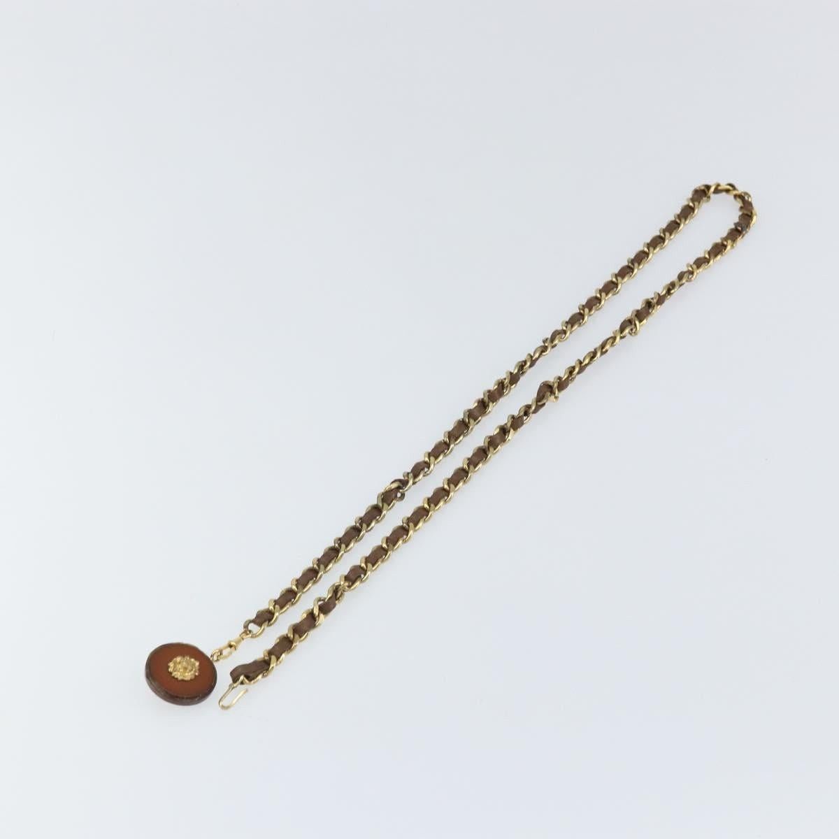 Chanel Chanel Chain Belt Metal Black Gold CC Size ONE SIZE - 2 Thumbnail