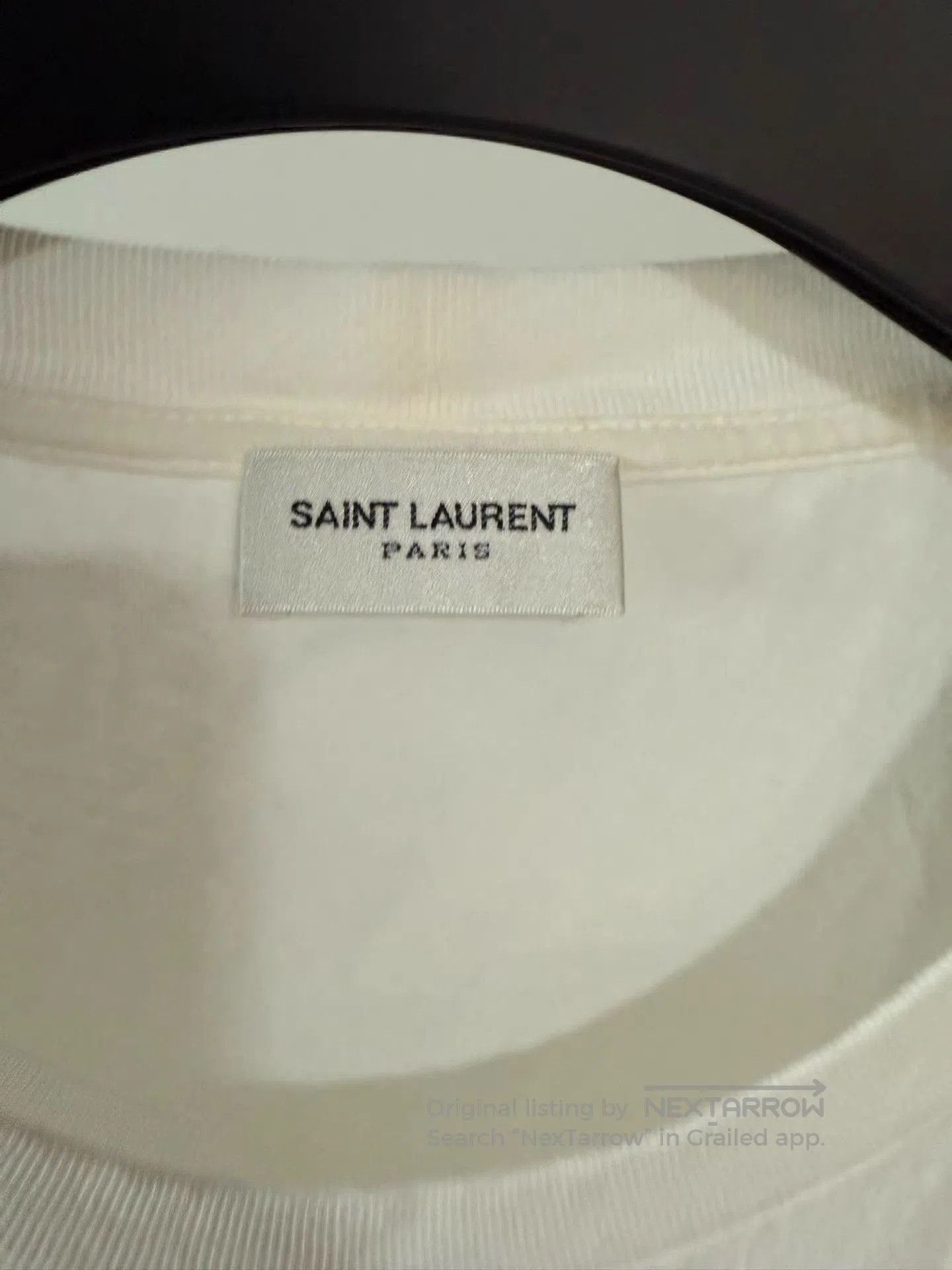 Saint Laurent Paris White Graphic Short Sleeve T-Shirt. Size US XL / EU 56 / 4 - 3 Thumbnail