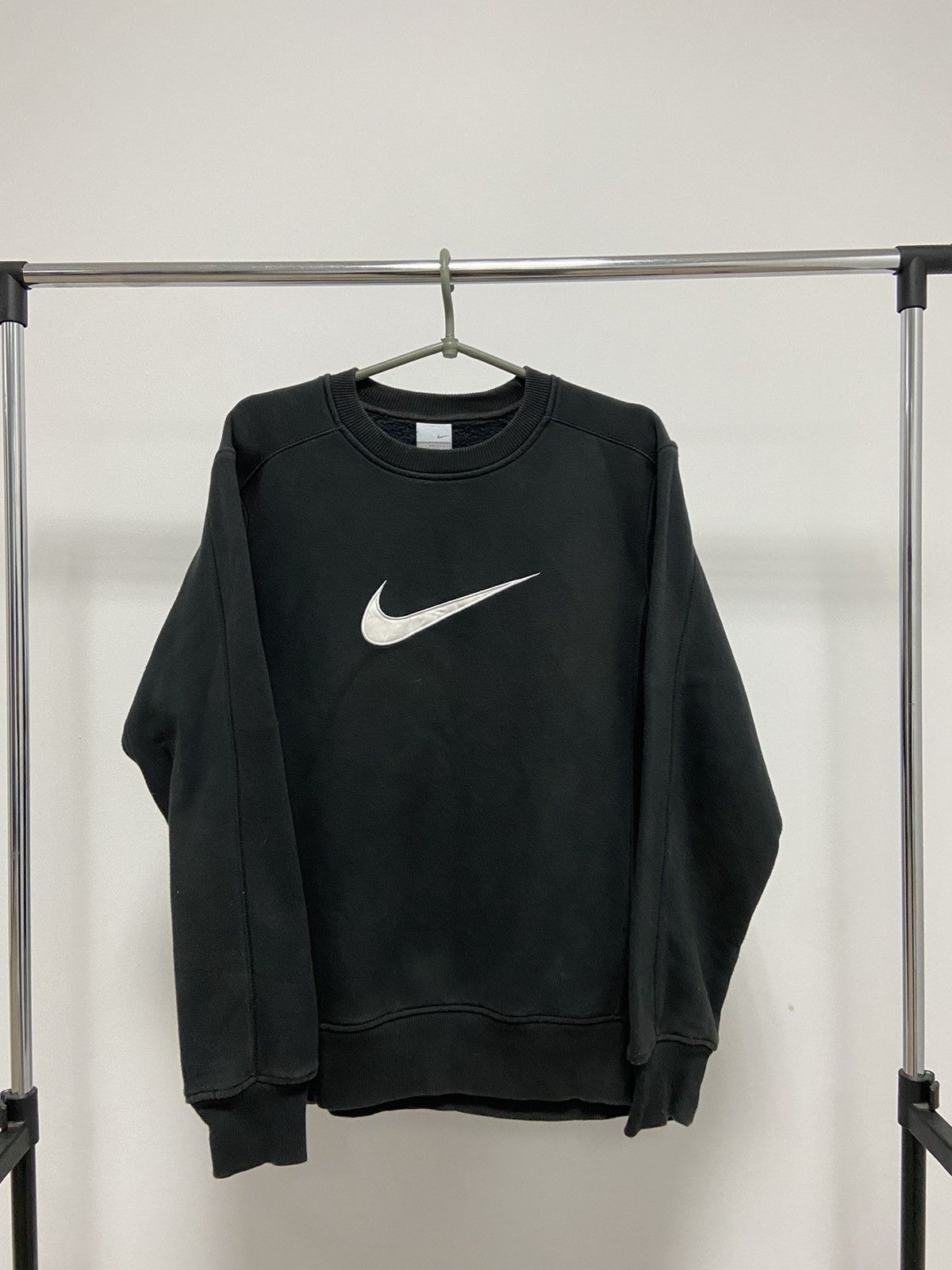Nike × Vintage Nike Sweatshirt Big Swoosh Logo Vintage Y2K 90s Size US M / EU 48-50 / 2 - 1 Thumbnail