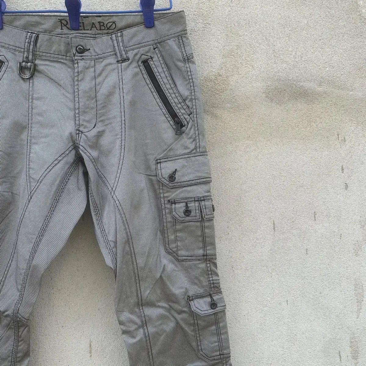 8 by YOOX RARE‼️MULTIPOCKET RIELABO JAPAN TROUSERS BIKERS CARGO PANTS Size US 32 / EU 48 - 6 Thumbnail