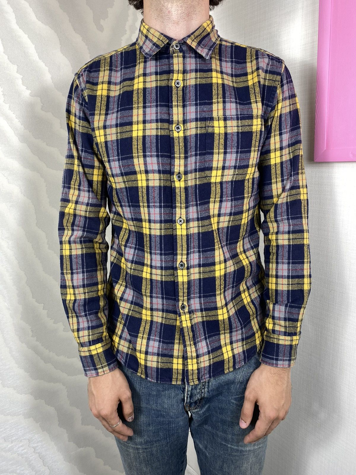 RAGEBLUE × Vintage Rageblue Japanese Check Flannel Shirt Size US M / EU 48-50 / 2 - 2 Thumbnail