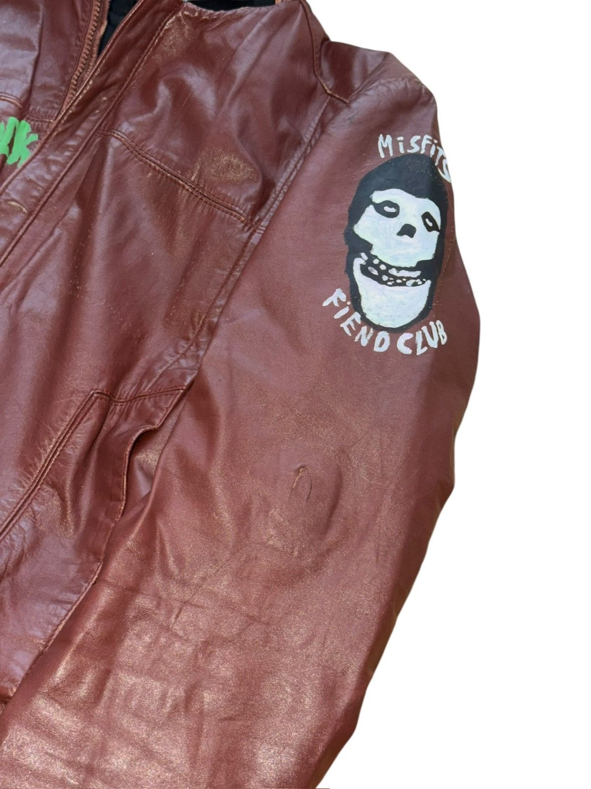 Vintage *RARE* VINTAGE 90s PUNK MISFITS FIEND CASUALTIES LEATHER Size US M / EU 48-50 / 2 - 9 Thumbnail