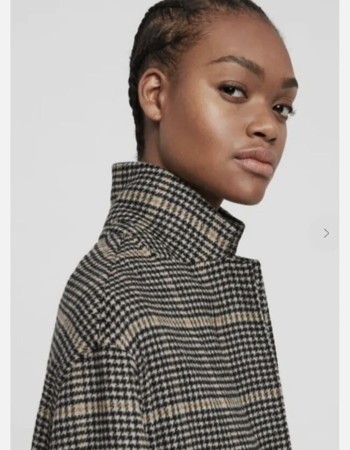 Allsaints Allsaints XS Anya Aurora Coat 🧥 Chekered wool long jacket Size US XS / EU 42 / 0 - 6 Thumbnail