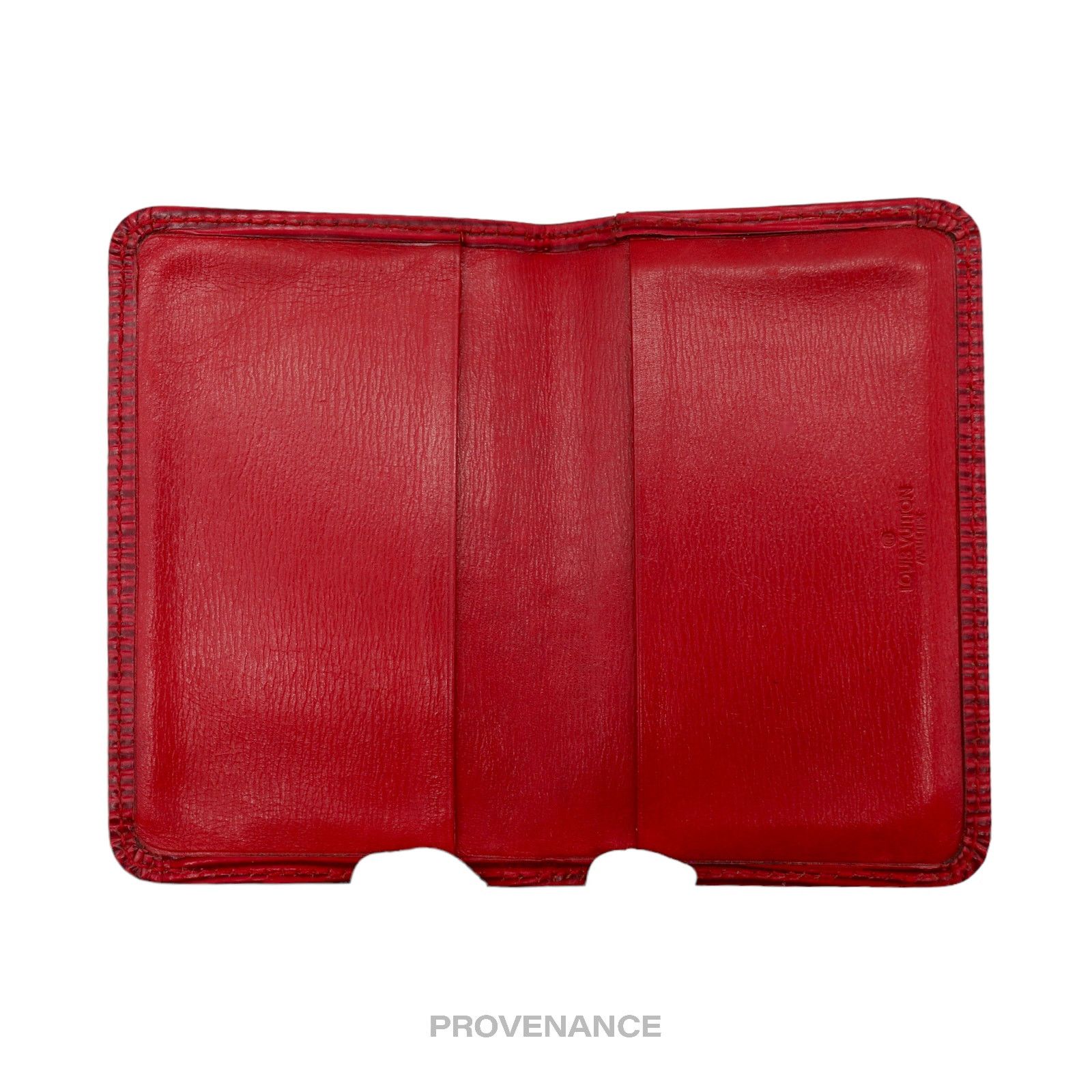 Louis Vuitton 🔴 Louis Vuitton "MALLETIER" PO Wallet - Red Epi Size ONE SIZE - 6 Thumbnail