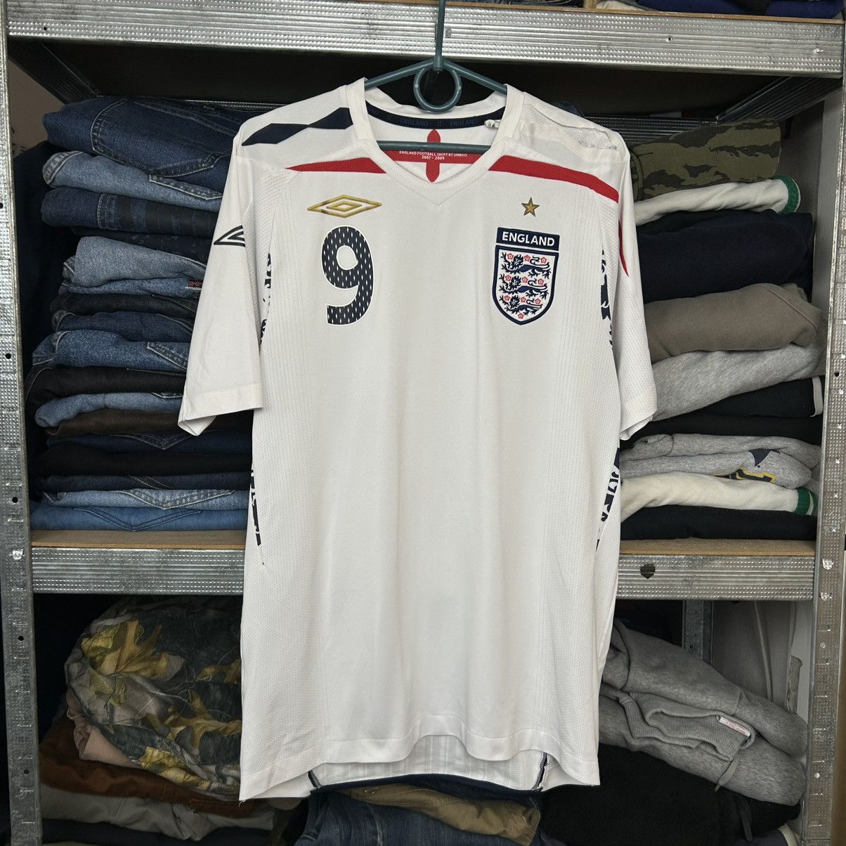Umbro Vintage Umbro England Rooney 9 soccer jersey Size US S / EU 44-46 / 1 - 1 Thumbnail
