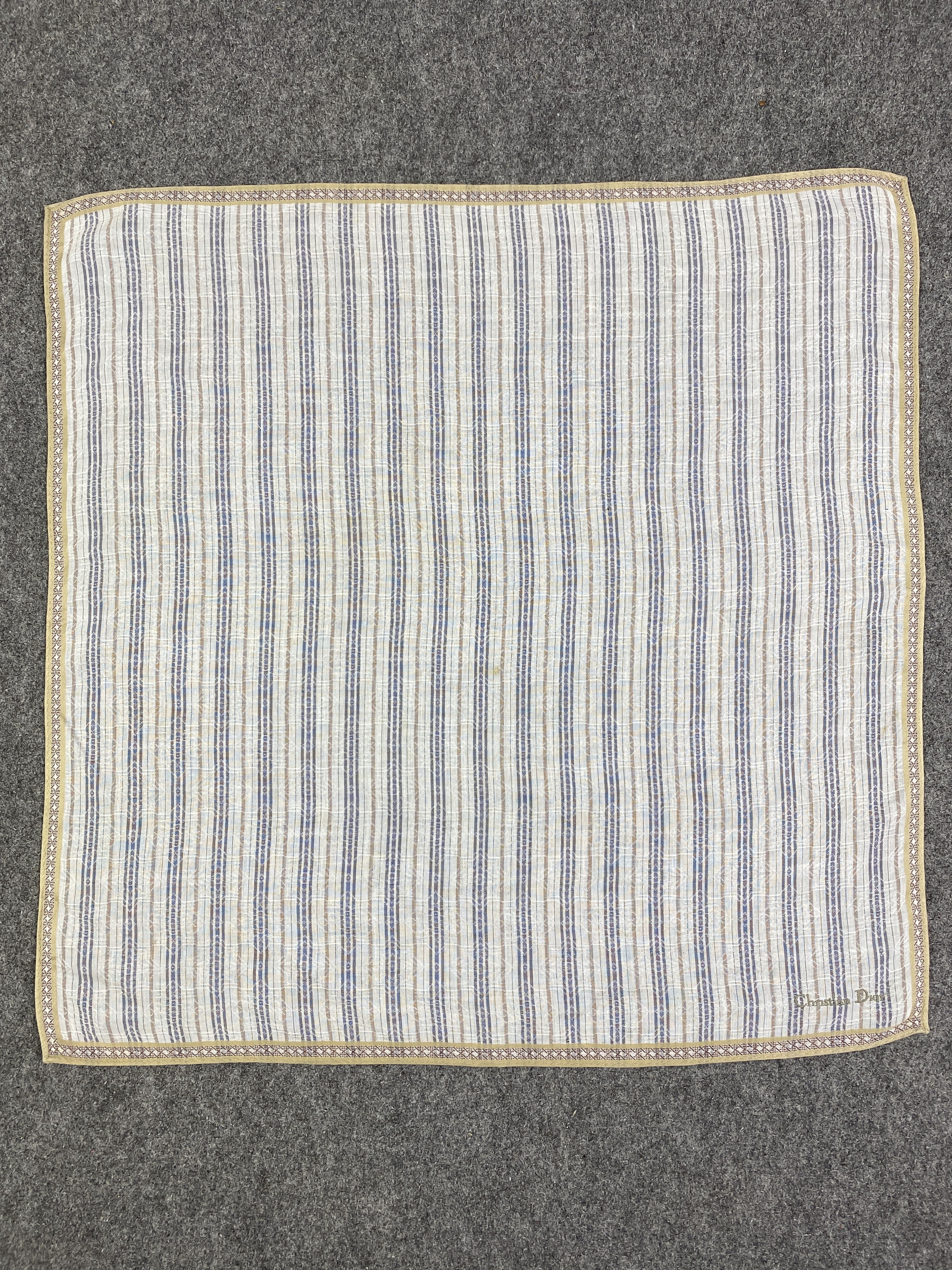 Christian Dior Monsieur Vintage Christian Dior Handkerchief / Neckerchief HKC1077 Size ONE SIZE - 4 Thumbnail