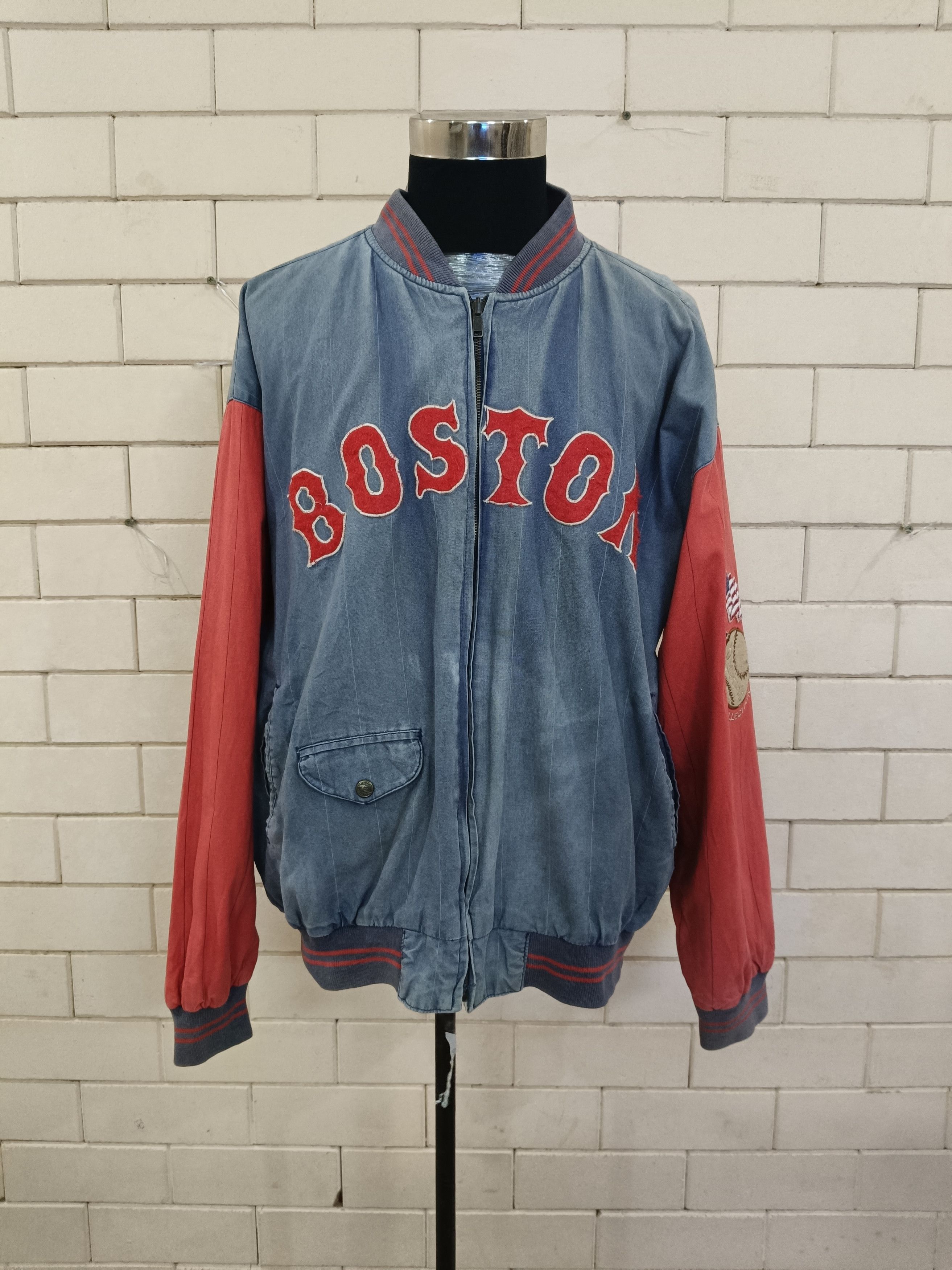 MLB × Vintage Vintage 90's Mirage Boston Red Sox Reversible Size US XL / EU 56 / 4 - 7 Thumbnail