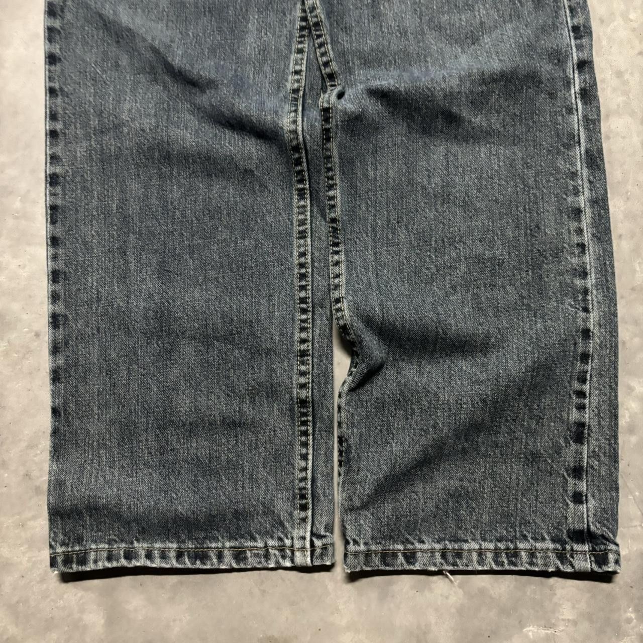 Japanese Brand × Vintage Crazy Vintage Y2K/2000s Grunge Dark Wash Denim Jeans! Size US 38 / EU 54 - 6 Thumbnail