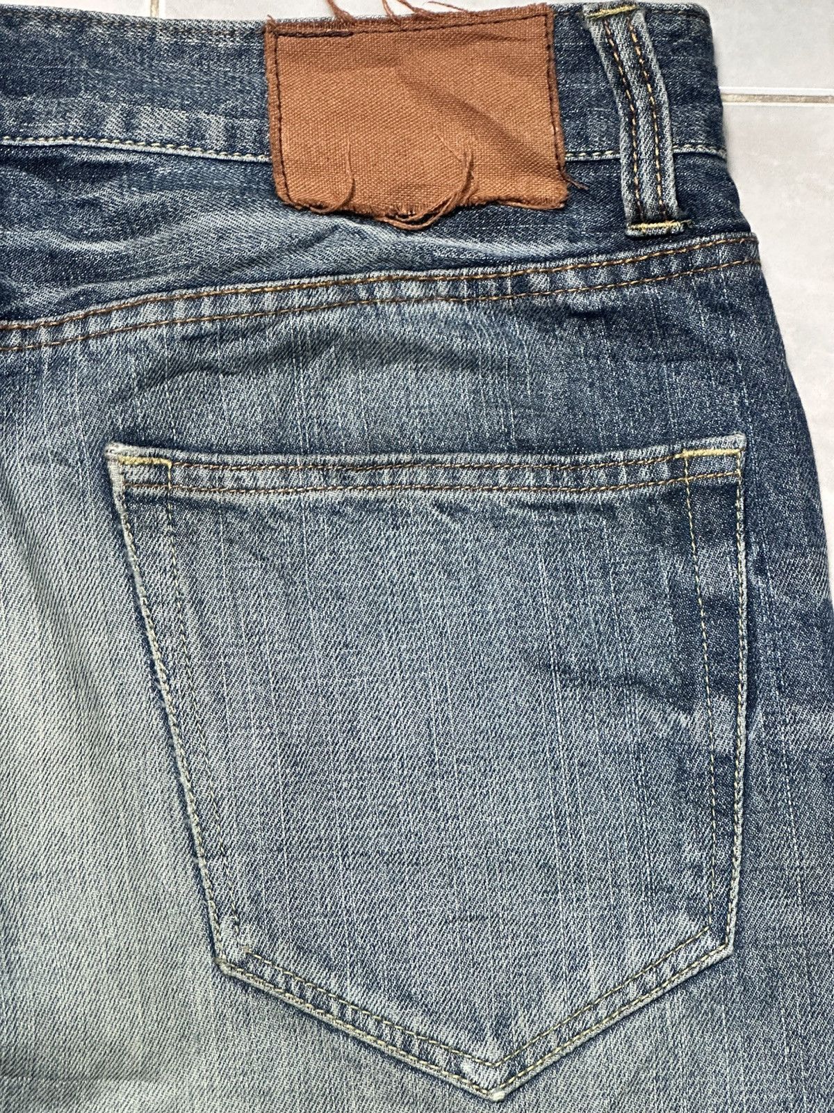 Japanese Brand The Denim Japan Jean Distressed Baggy Loose Style and Faded Size US 34 / EU 50 - 7 Thumbnail