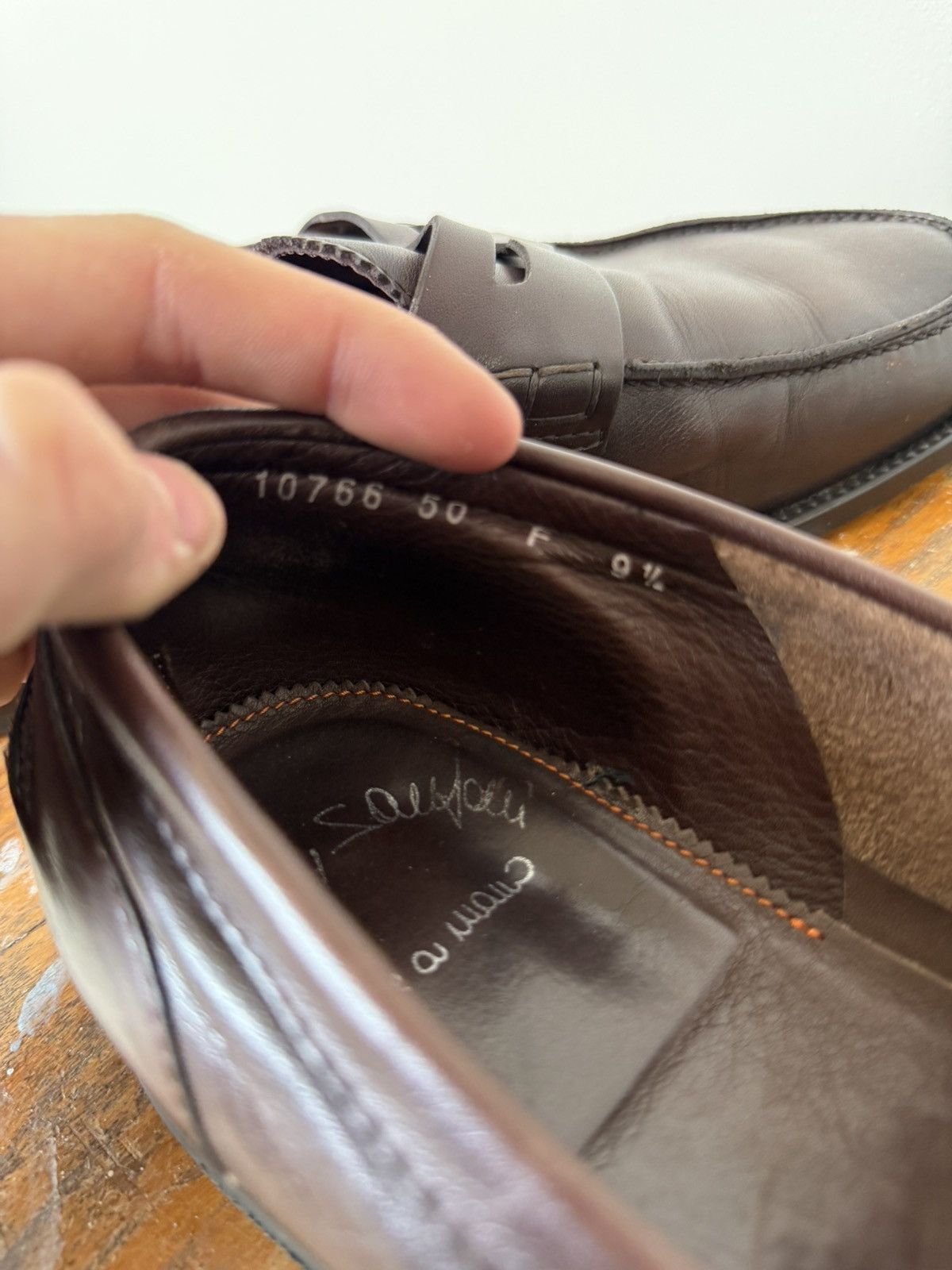 Santoni Vintage Santoni Leather Luxury Loafers Size US 10 / EU 43 - 9 Thumbnail