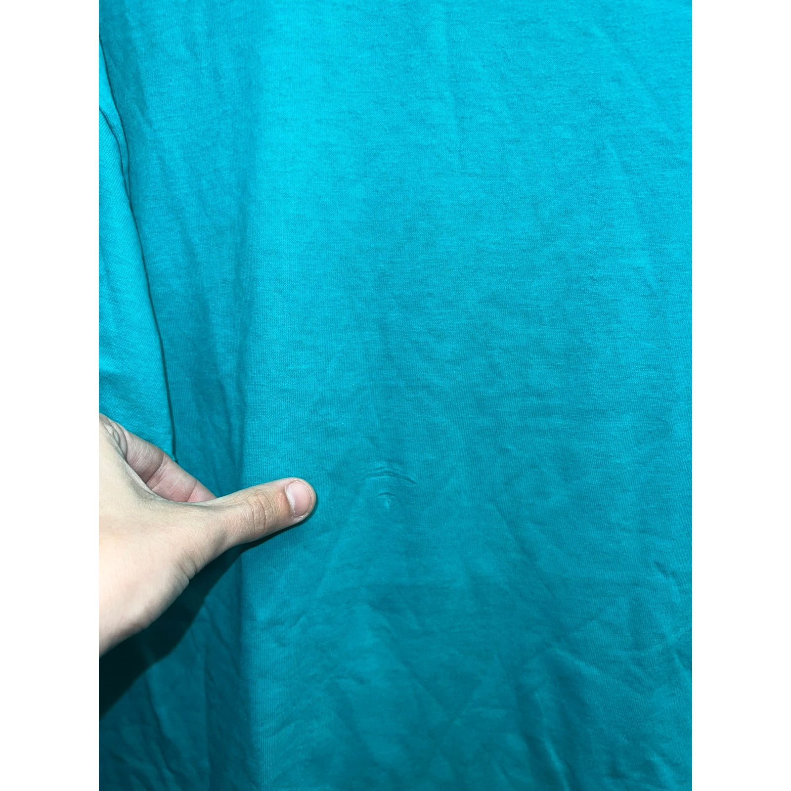 Jerzees Vintage Teal Blank Shirt Jerzees Heavyweight Cotton Tee 90s Size US L / EU 52-54 / 3 - 4 Thumbnail