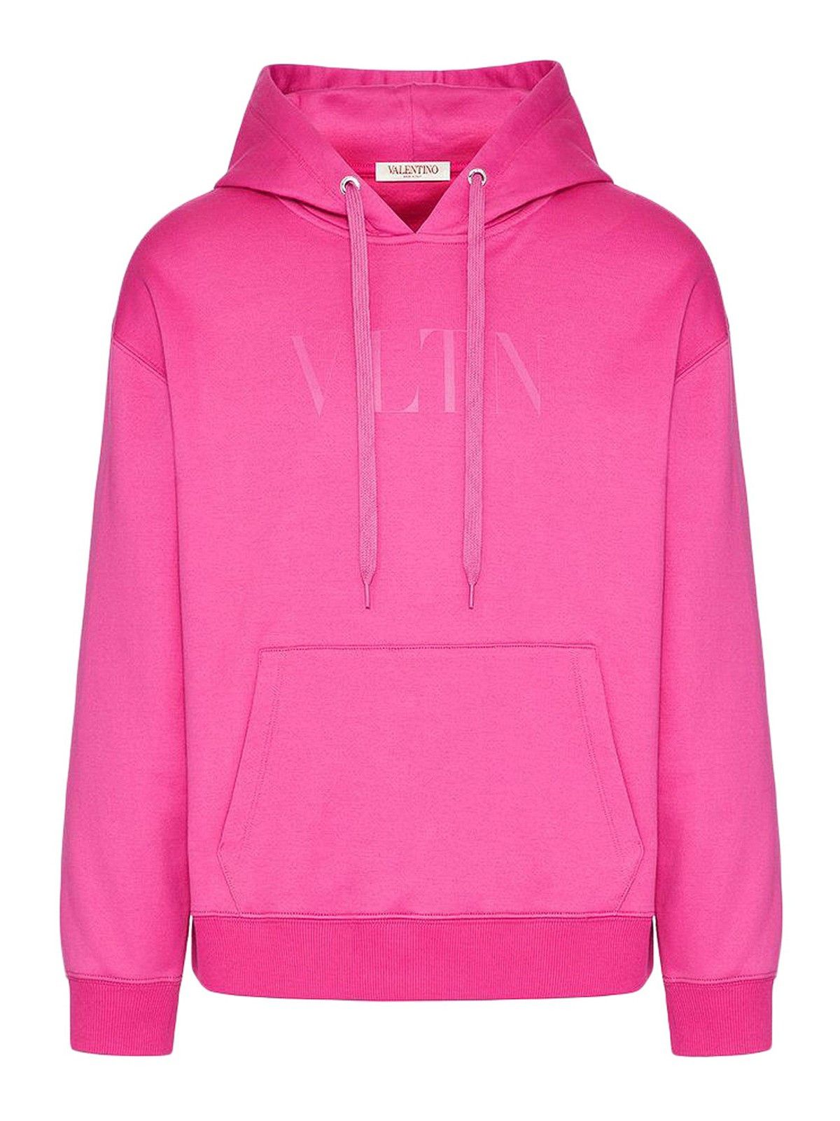 Valentino o1y0525 Logo Hoodie in Fuchsia Size US XS / EU 42 / 0 - 1 Thumbnail