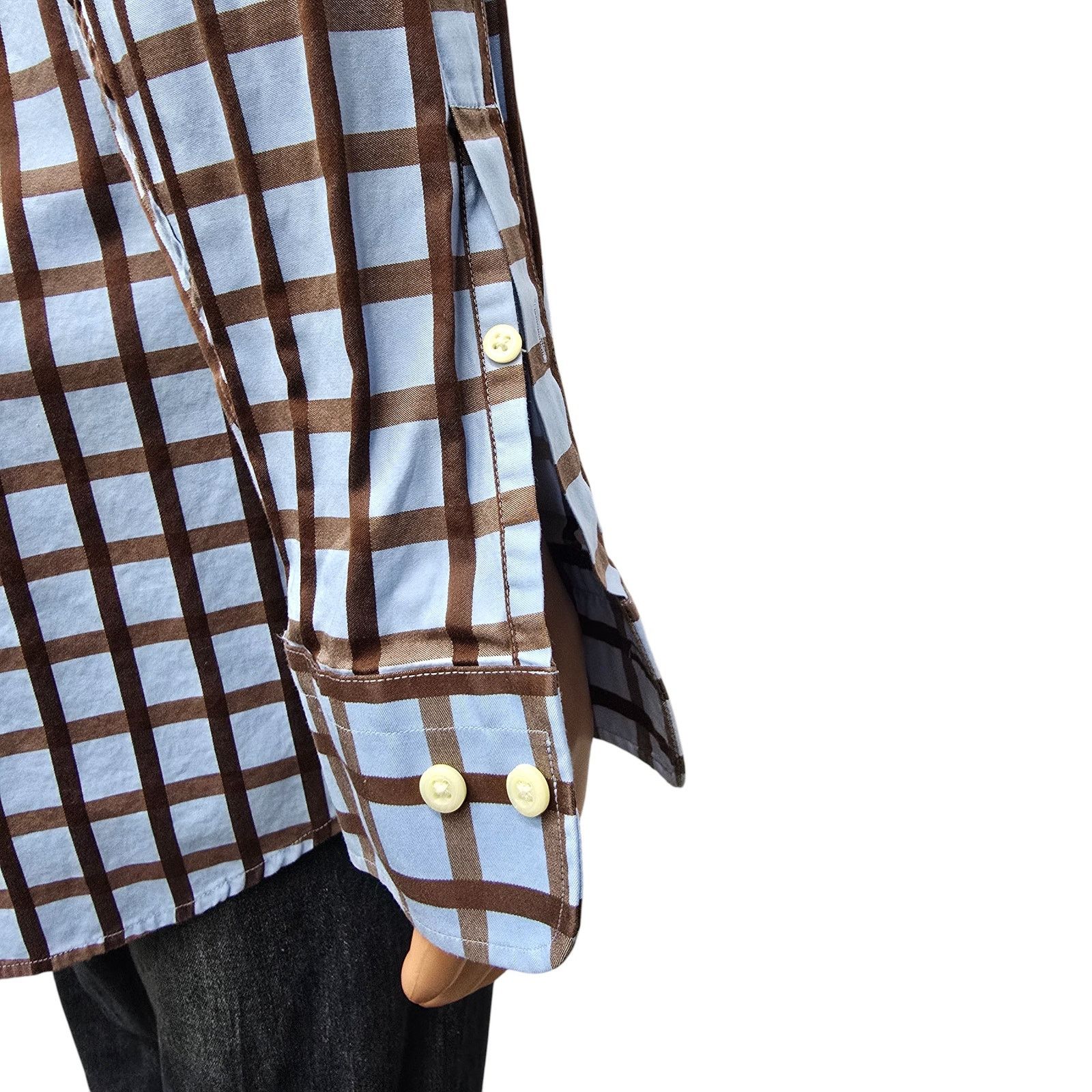 Peter Millar Peter Millar Shirt XL Hidden Button down Check Long Sleeve Size US XL / EU 56 / 4 - 8 Thumbnail
