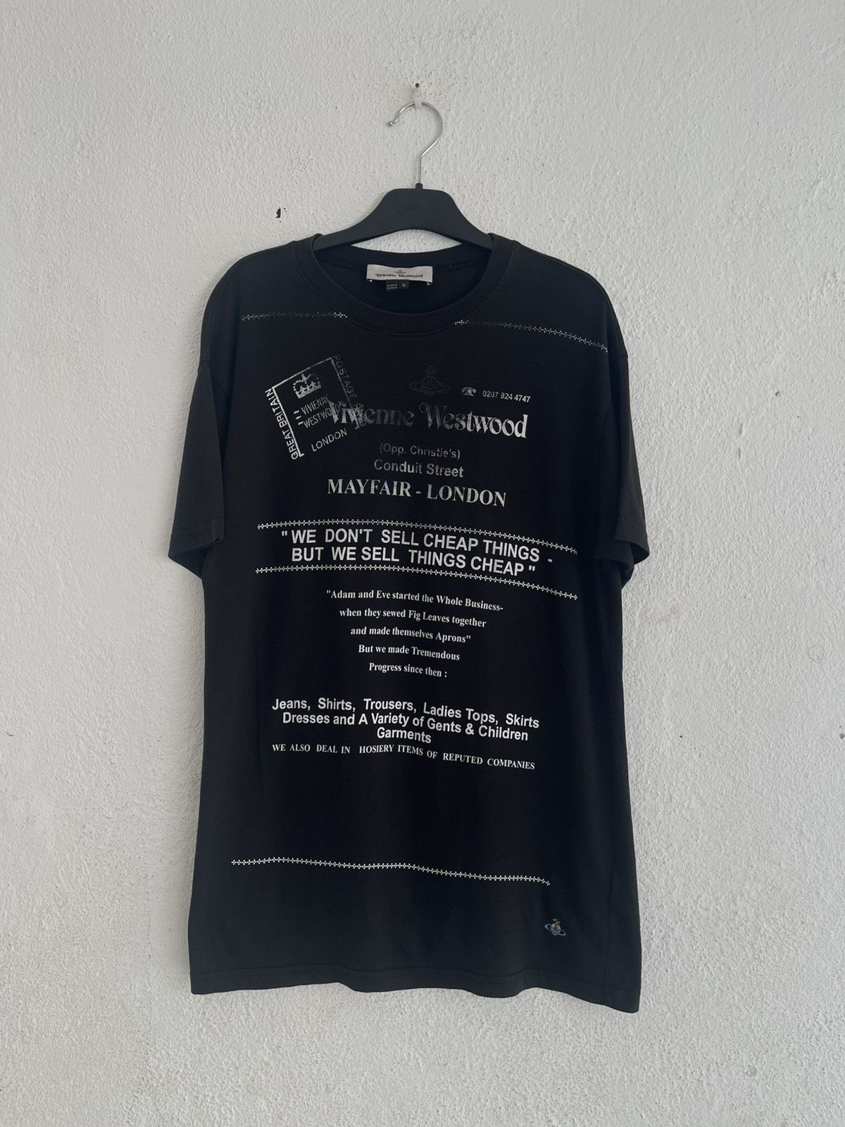 Vivienne Westwood Vivienne Westwood Mayfair We Don’t Sell Cheap Things Tee Size US S / EU 44-46 / 1 - 1 Thumbnail