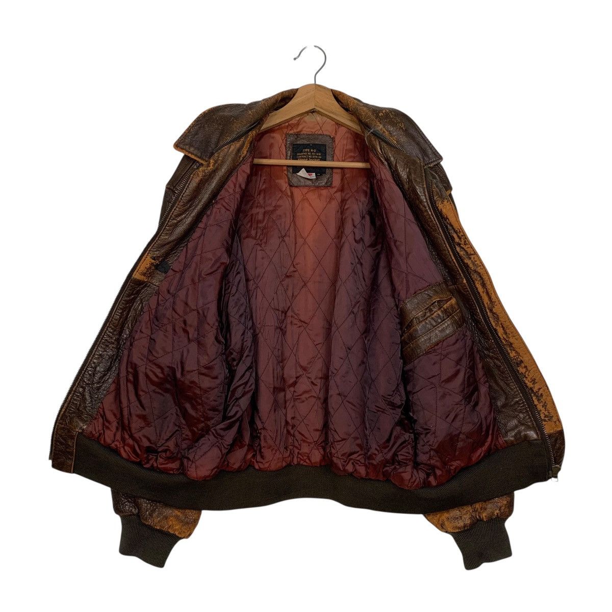 Japanese Brand Type A-2 US Air Force Military Leather Bomber Jacket Size US M / EU 48-50 / 2 - 11 Thumbnail