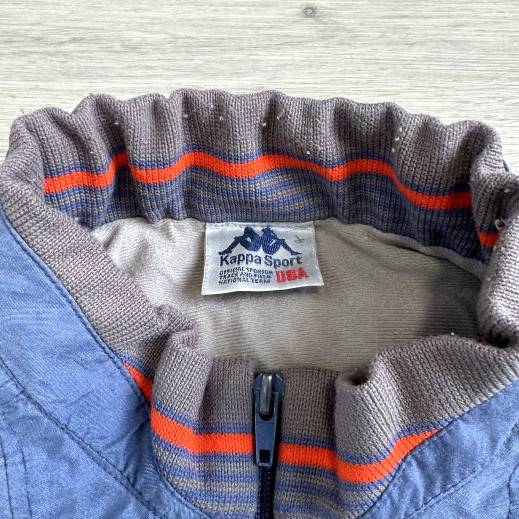Kappa VINTAGE Kappa Windbreaker Jacket USA Men Medium Blue Pit to Pit 22 Length 27 Track & Field Size US XXL / EU 58 / 5 - 6 Thumbnail