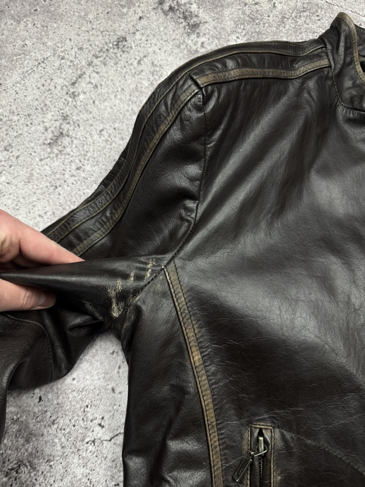 Vintage Vintage Brown Leather Jacket Acne Carol Christian Poell styl Size US M / EU 48-50 / 2 - 7 Thumbnail