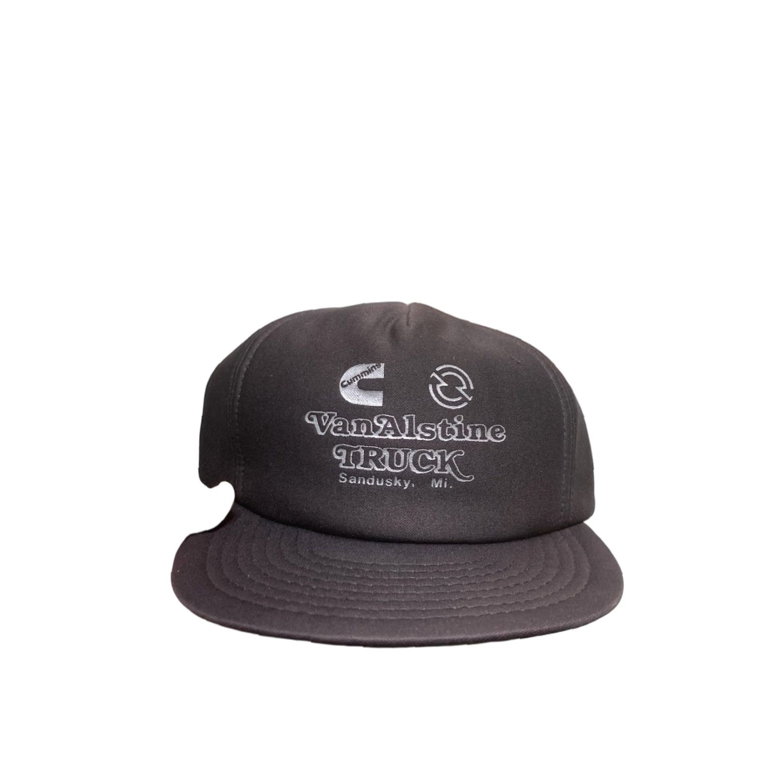 Vintage VINTAGE SnapBack Cummins Hat Black Adjustable Men VanAlstine Truck Michigan Cap Size ONE SIZE - 1 Thumbnail