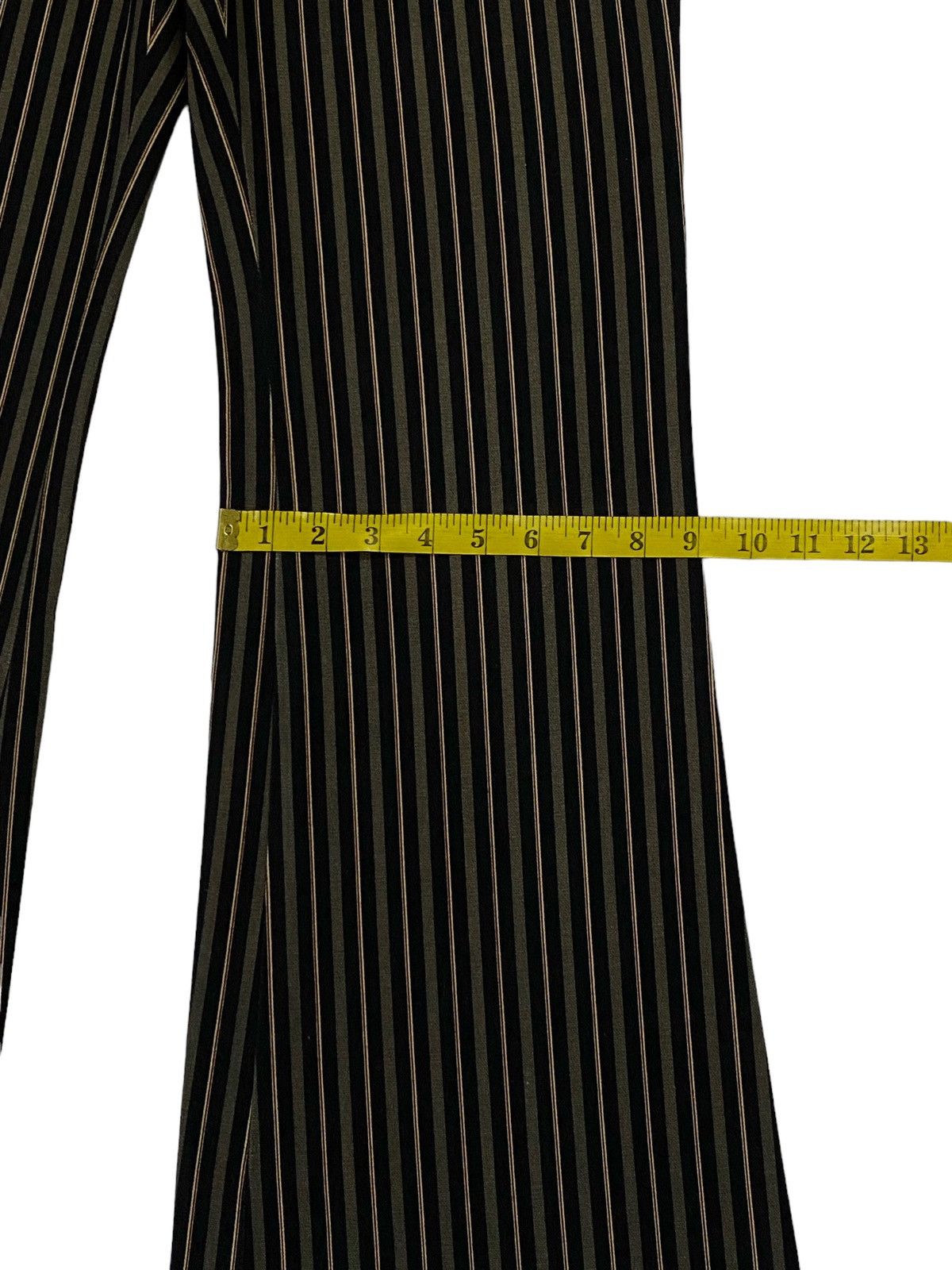 Tornado Mart Tornado Mart Flared Striped Cotton Pants Size 29" - 9 Thumbnail