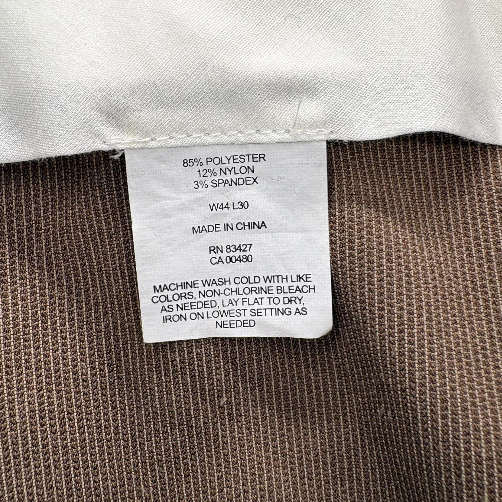 Enro Enro Mens Pants 44x30 Brown Corduroy Stretch Dress Casual Trousers Comfort NWT Size US 44 / EU 60 - 6 Thumbnail